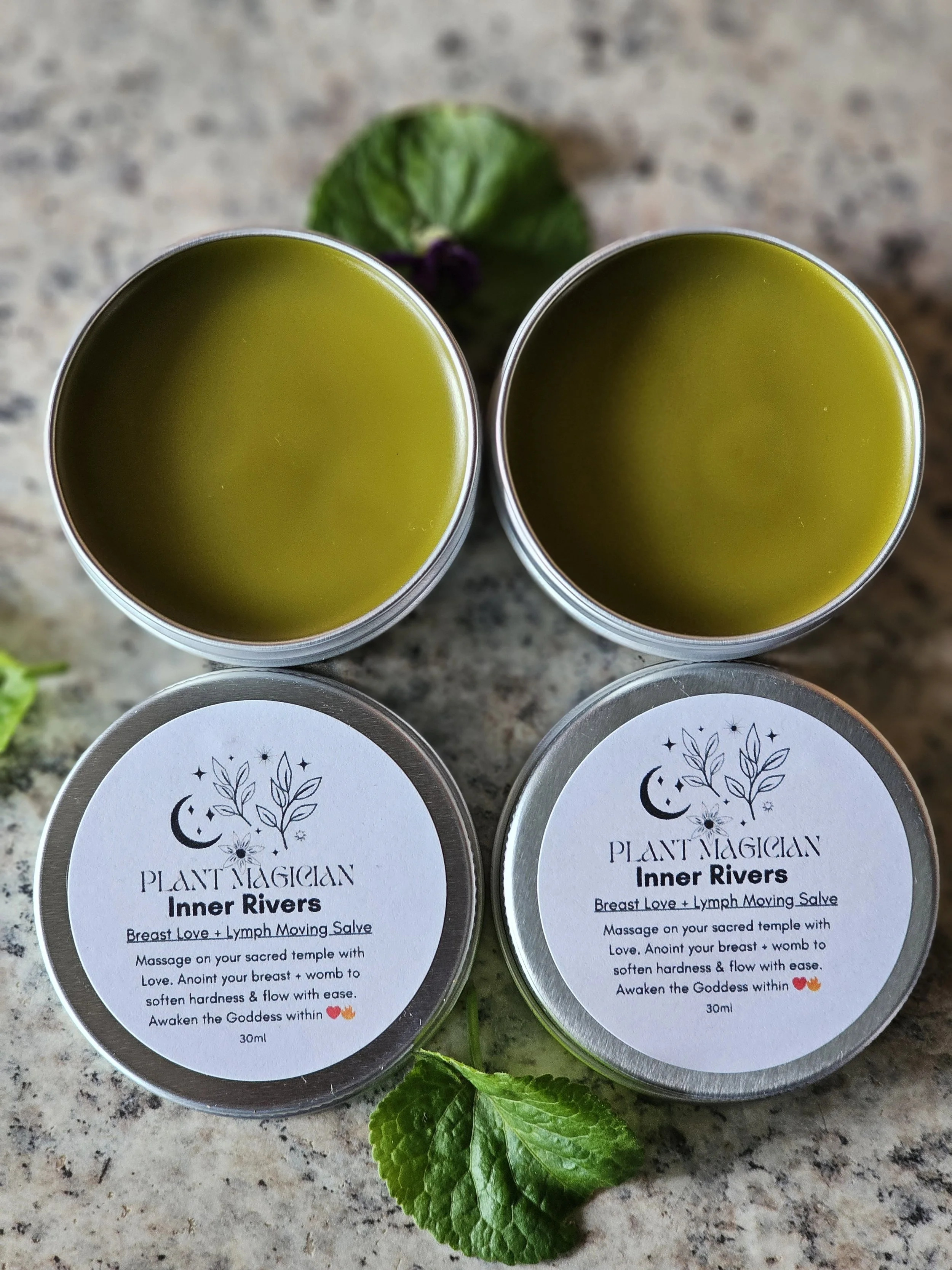 Inner Rivers Breast Love + Lymph Botanical Oil or Salve { for lymph stagnation + movement}
