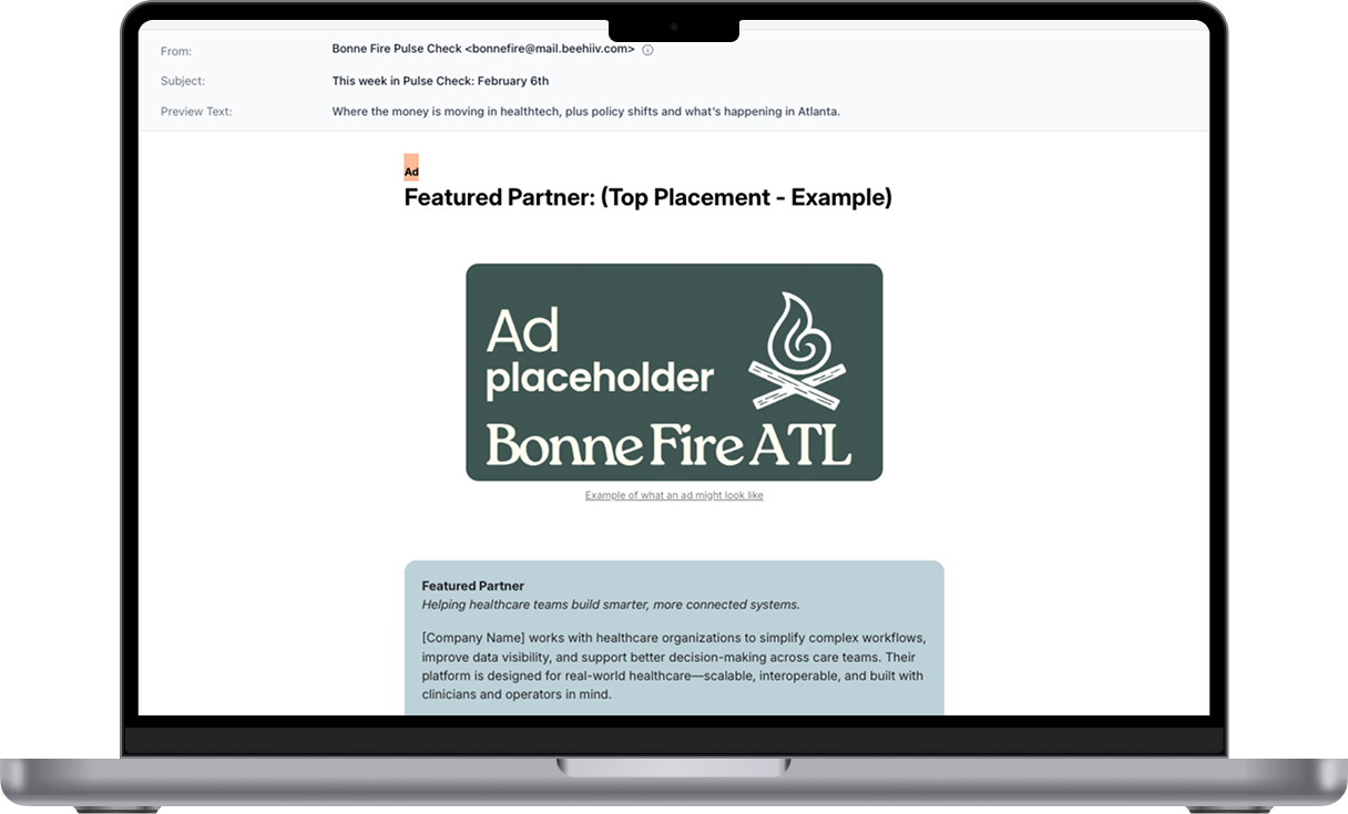 Example of Featured Partner Sponsorship