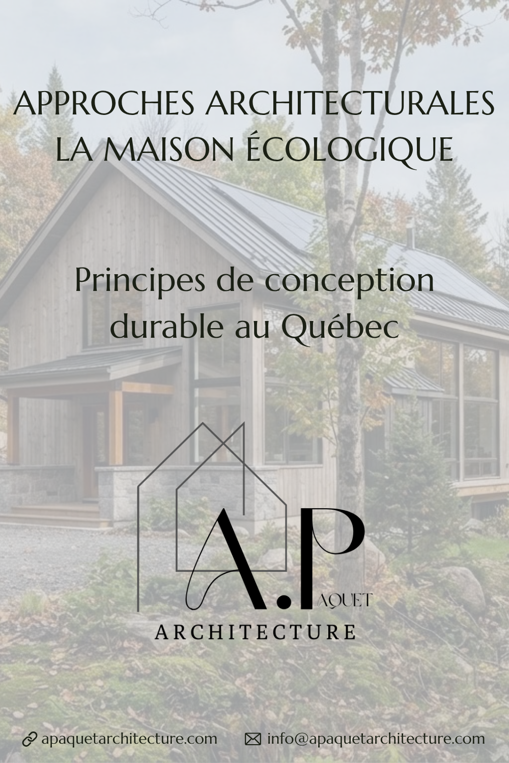 La maison écologique : et si la maison la plus verte était simplement celle que l'on construit intelligemment?