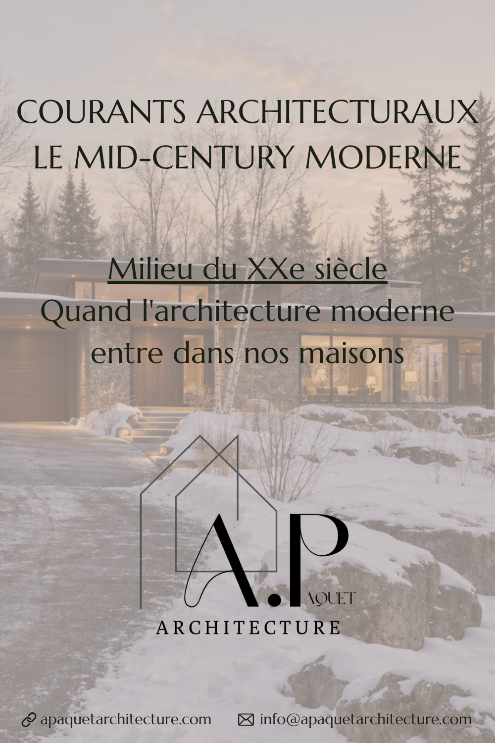 La maison Mid-Century : quand l’architecture moderne entre dans nos maisons
