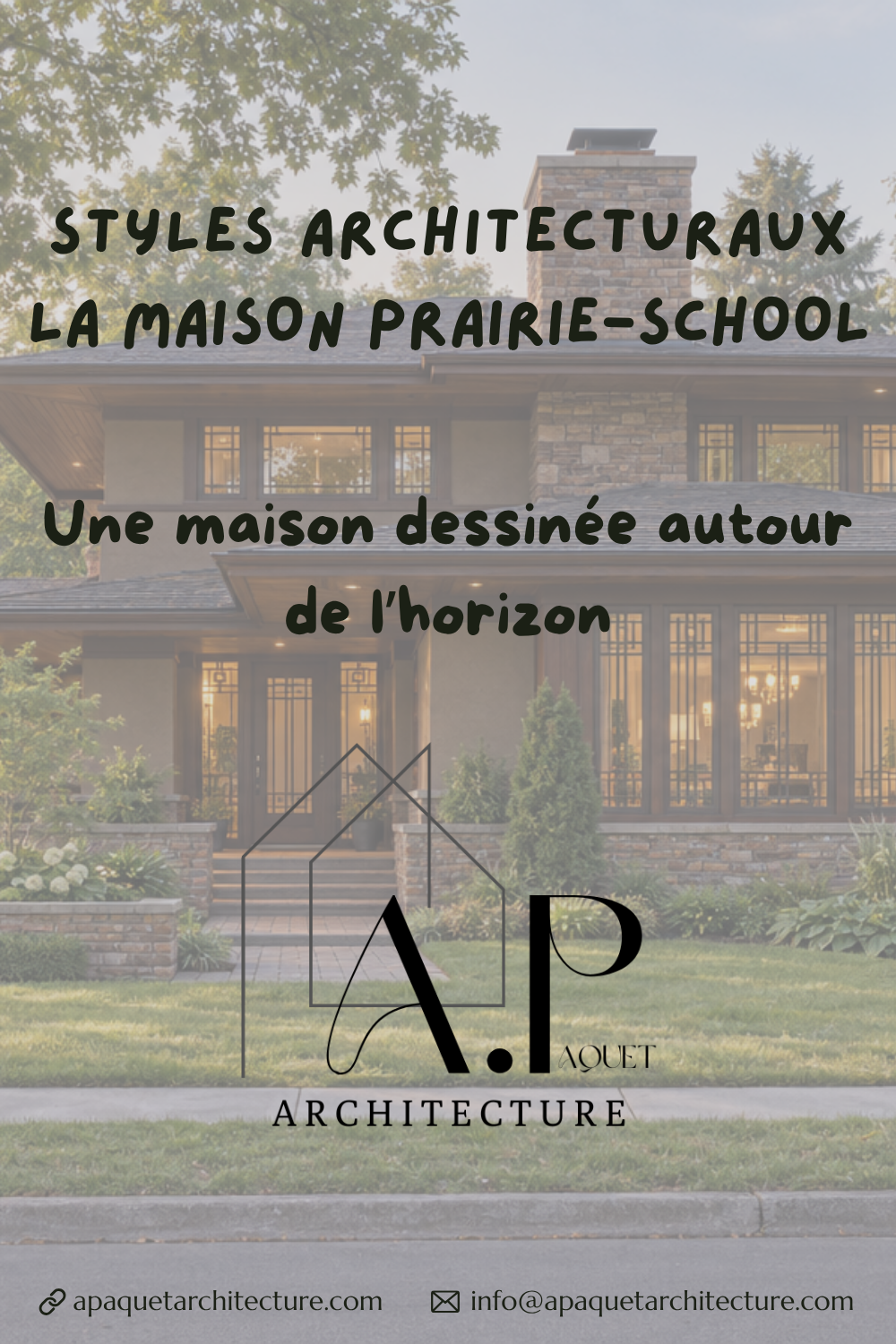 La Prairie School : quand la maison apprend à suivre l’horizon