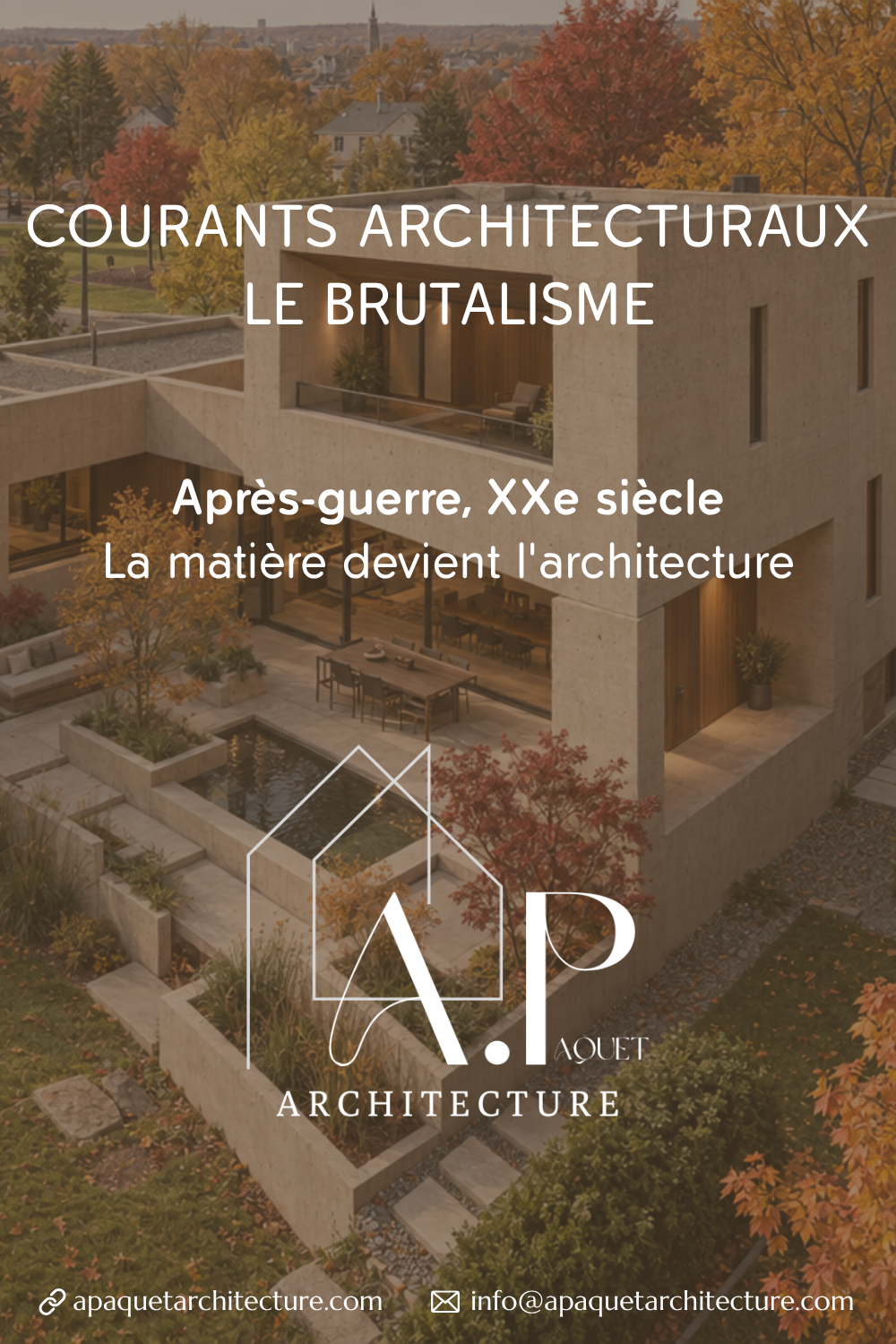 La maison brutaliste : quand la matière devient l’architecture