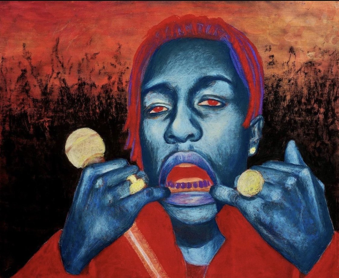 chalk pastel / acrylic