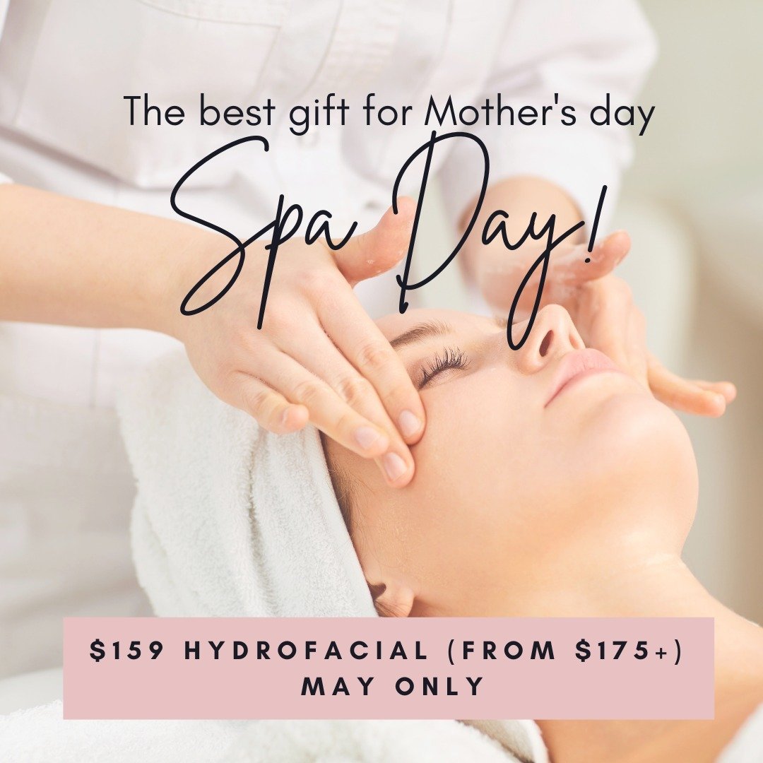 Treat Mom (or yourself!) to the ultimate pampering experience this Mother's Day with our luxurious HydroFacial on sale for just $159 (originally $175+). 💆&zwj;♀️Whether it's a thoughtful gift, a bonding spa day together, or a well-deserved self-care