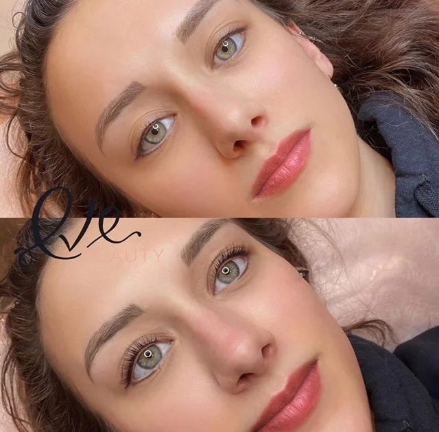 full face permanent makeup and lash lift