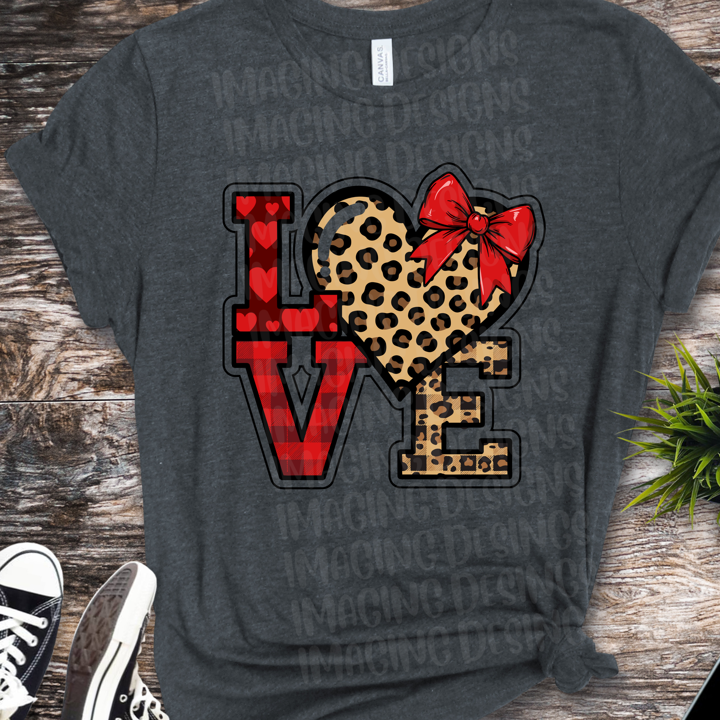 Leopard Love Valentine DTF Transfer