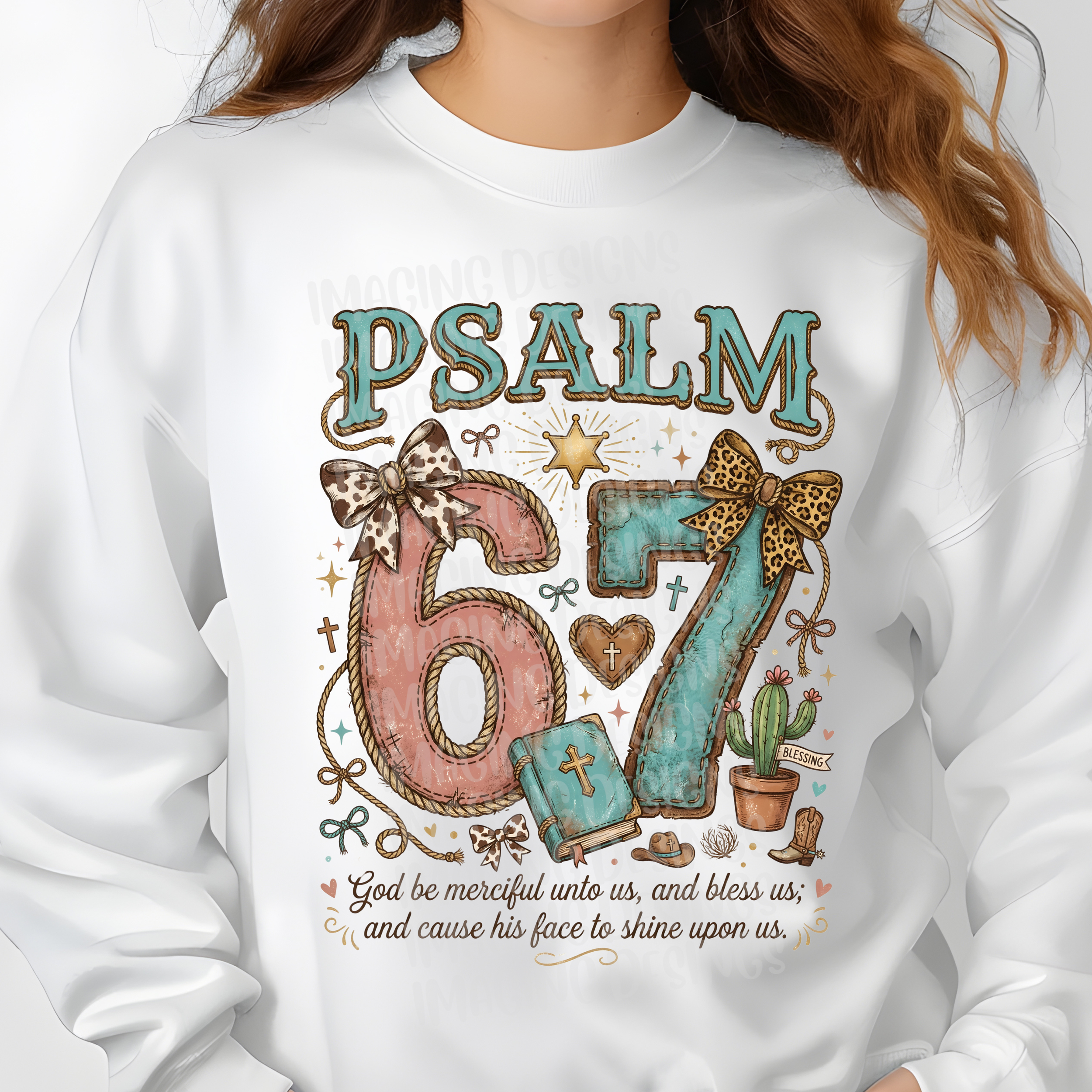 Western Psalm 67 DTF Transfer