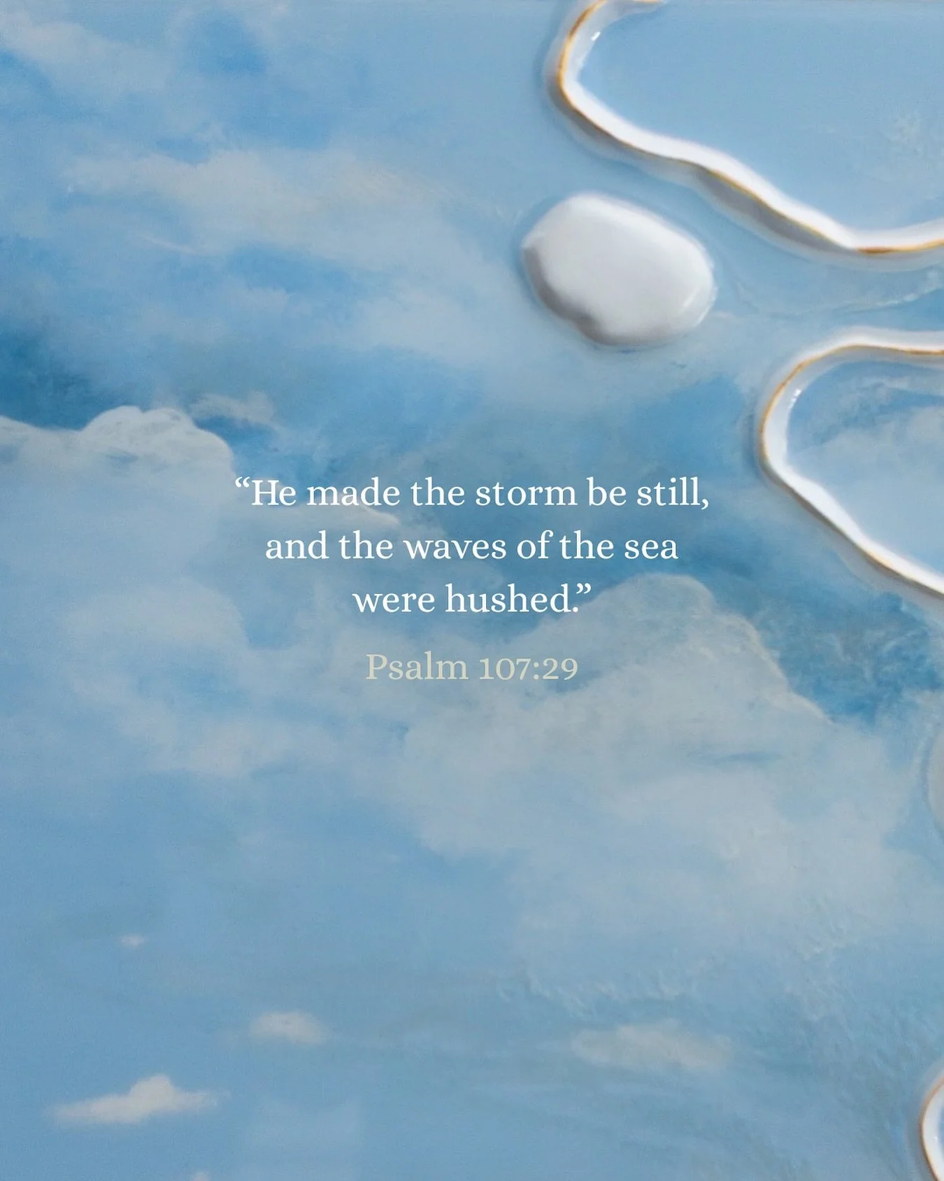 In the fray of today, may we be intentional to take time and sit with God, our storm calmer.

#jesus #pray #god #godlovesyou❤️ #christian #christianart #faith #walkbyfaithnotbysight #bestill #bestillmyheart