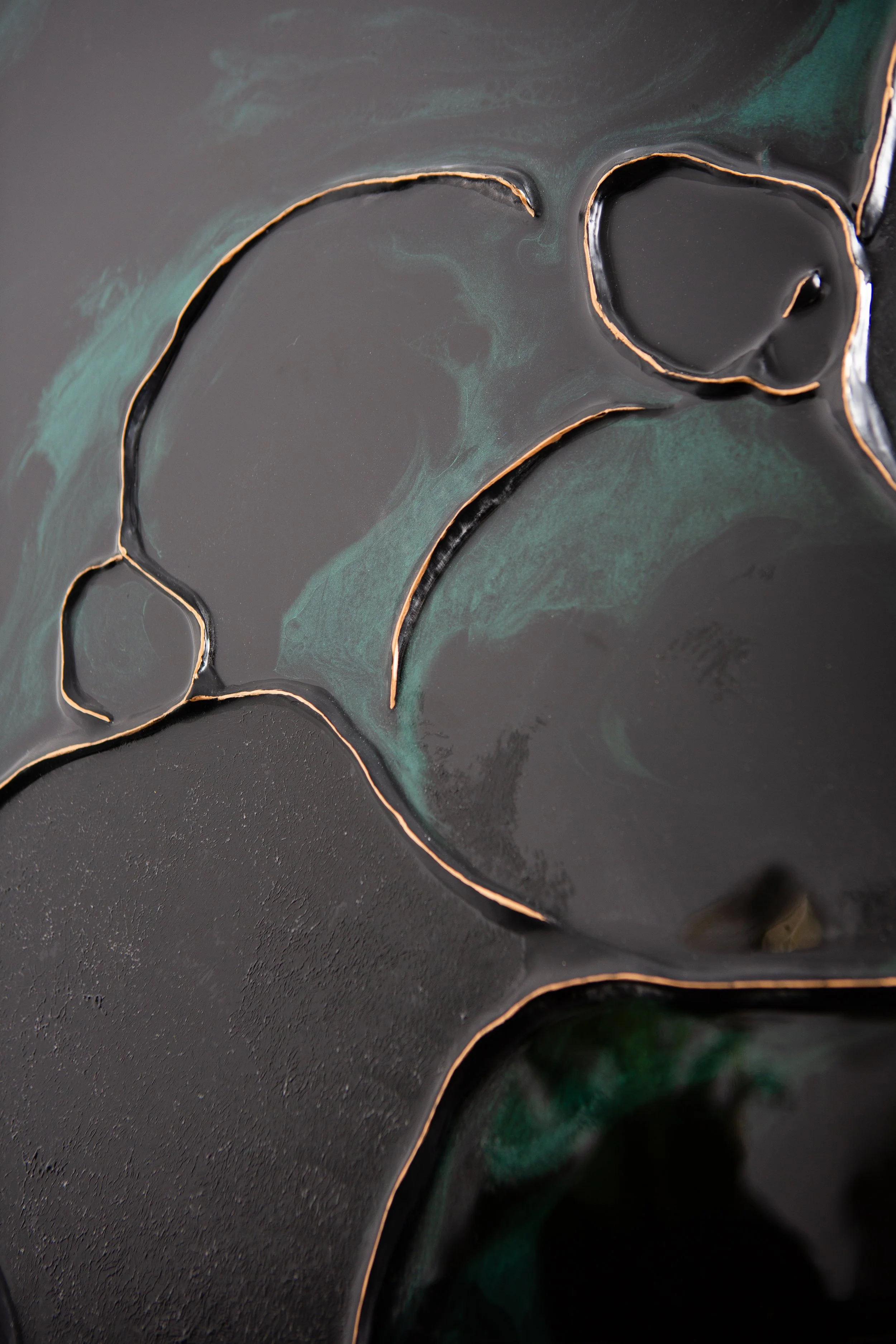 24x36 - wooden panel, mixed media - detail