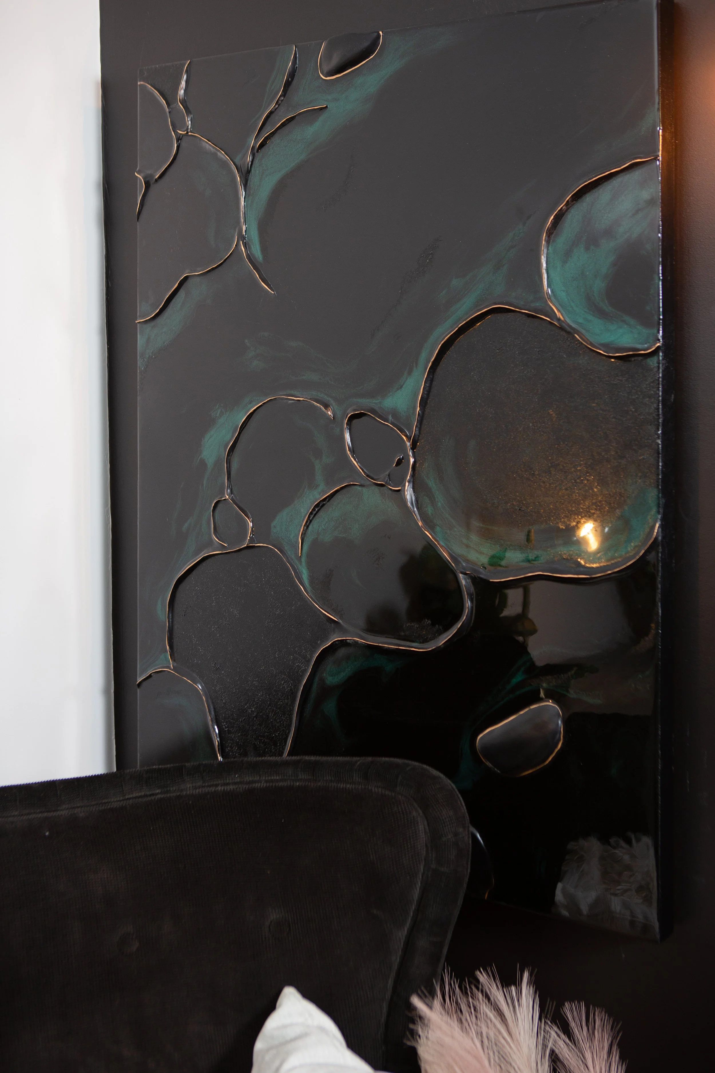 24x36 - wooden panel, mixed media