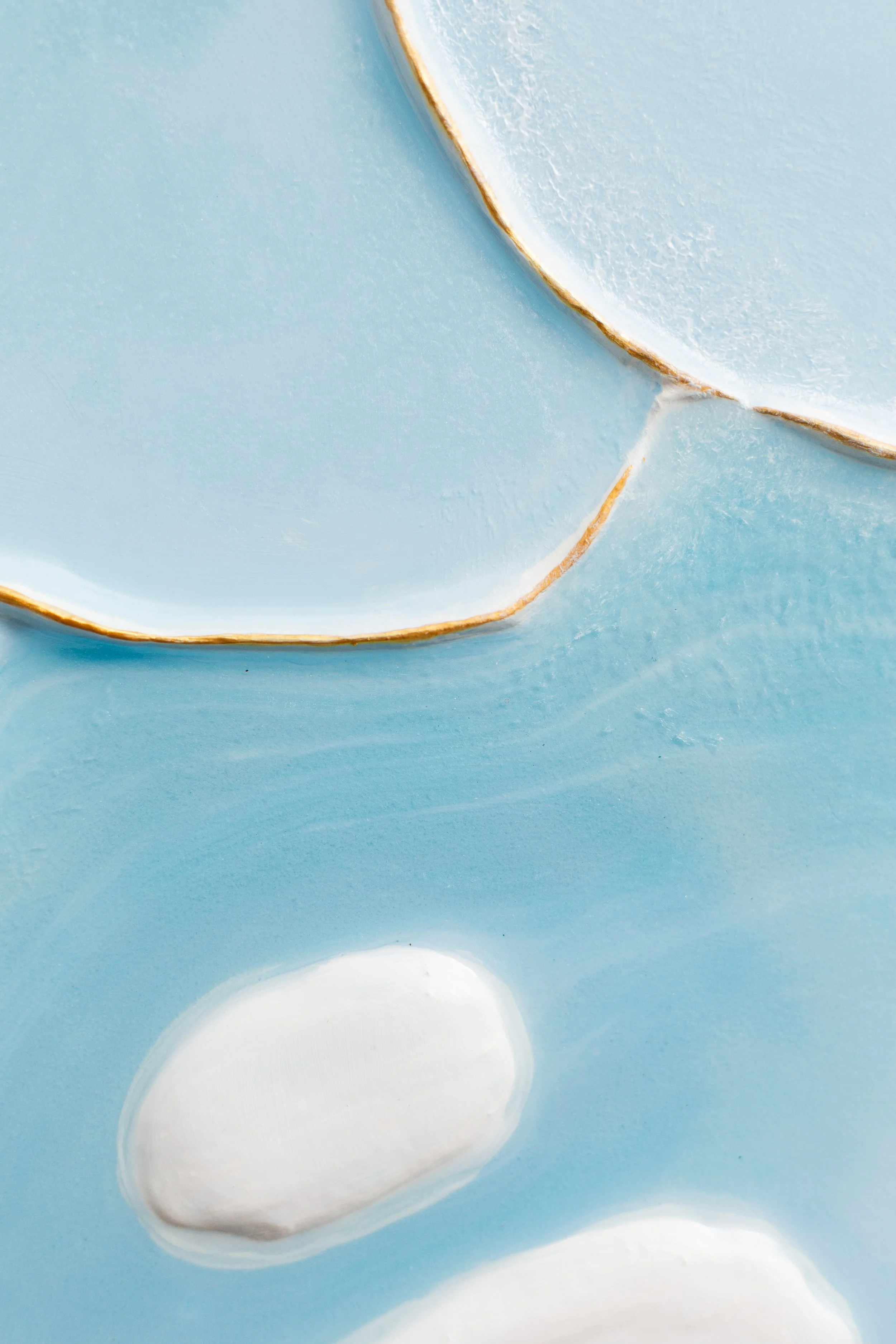 12x36 - Wooden panel, mixed media - detail