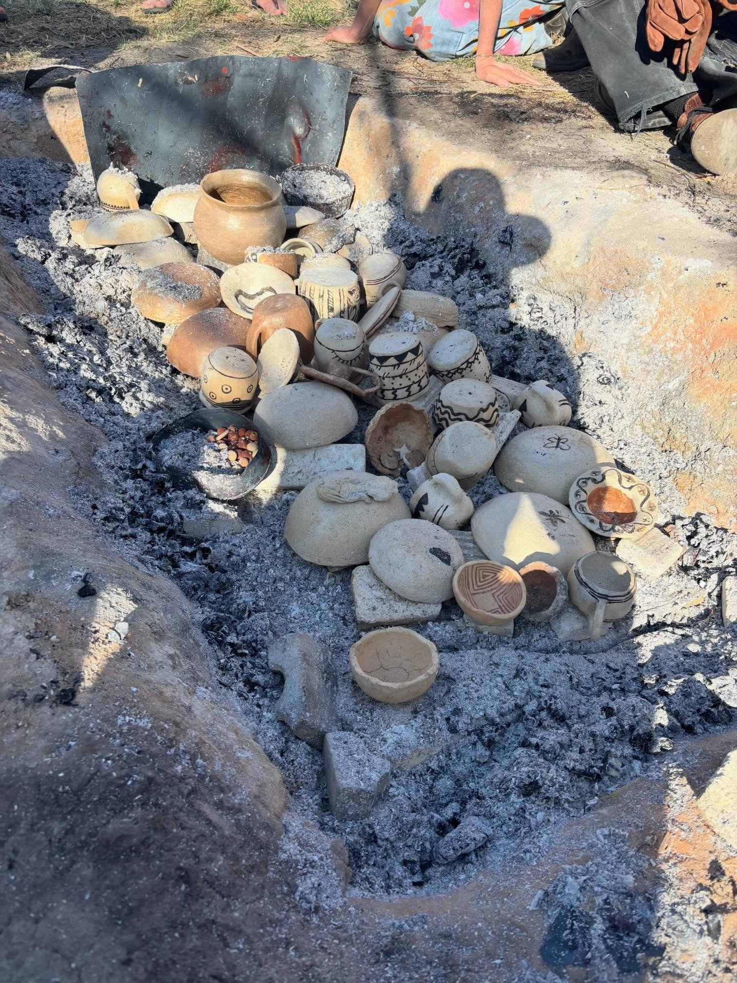 Wild clay.  Check out this magical transformation process from earth to vessel in the old ways of harvesting and processing wild clay, hand building pots, painting with yuca brushes and wild harvested mineral paints, and firing in a traditional open 