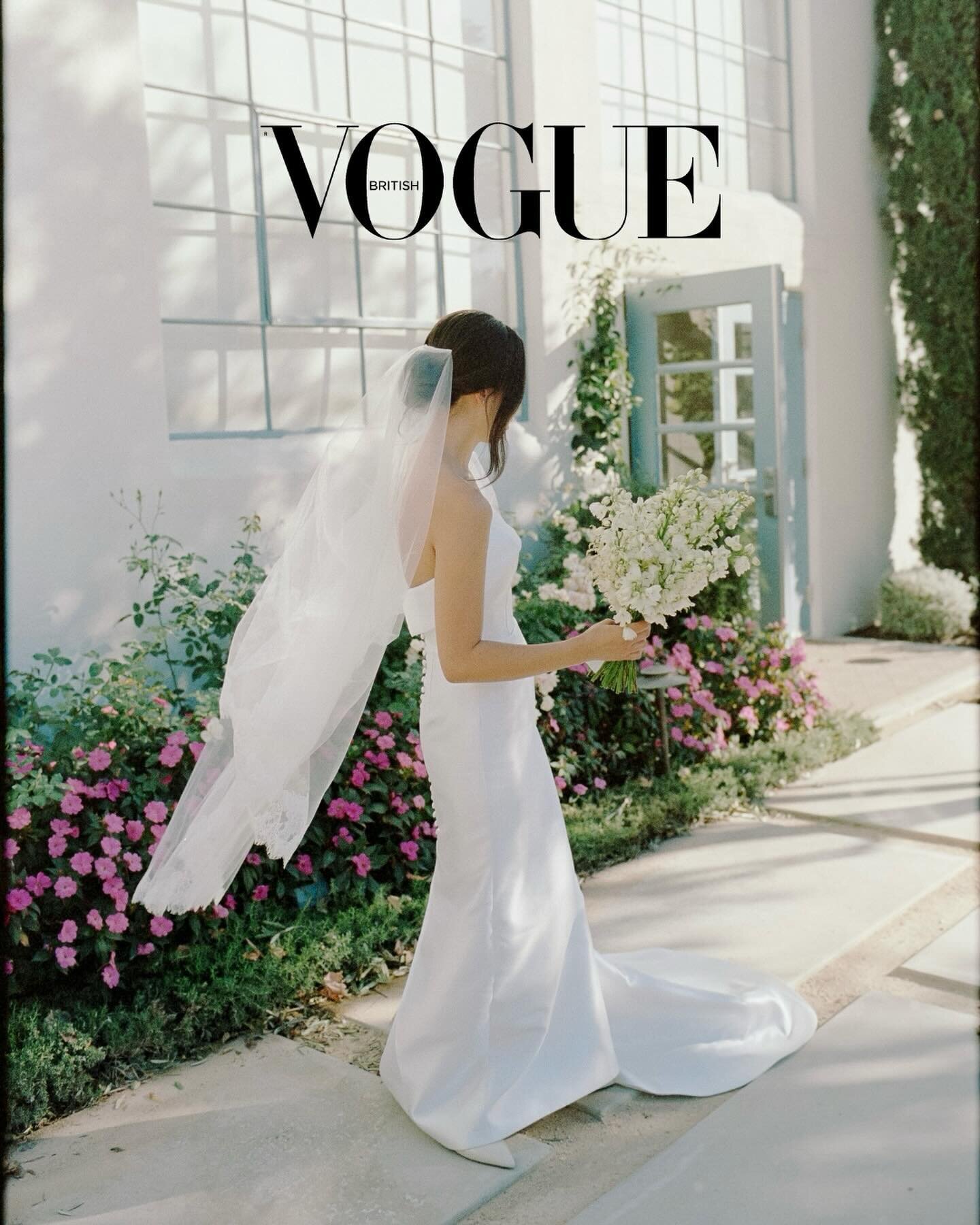 The news is out&mdash;Audrey+Andrew&rsquo;s perfect day is featured in @britishvogue print publication for their Spring Love Story campaign. 

It&rsquo;s surreal seeing a goal come to life and I&rsquo;ll be giddy the rest of the day. ✨