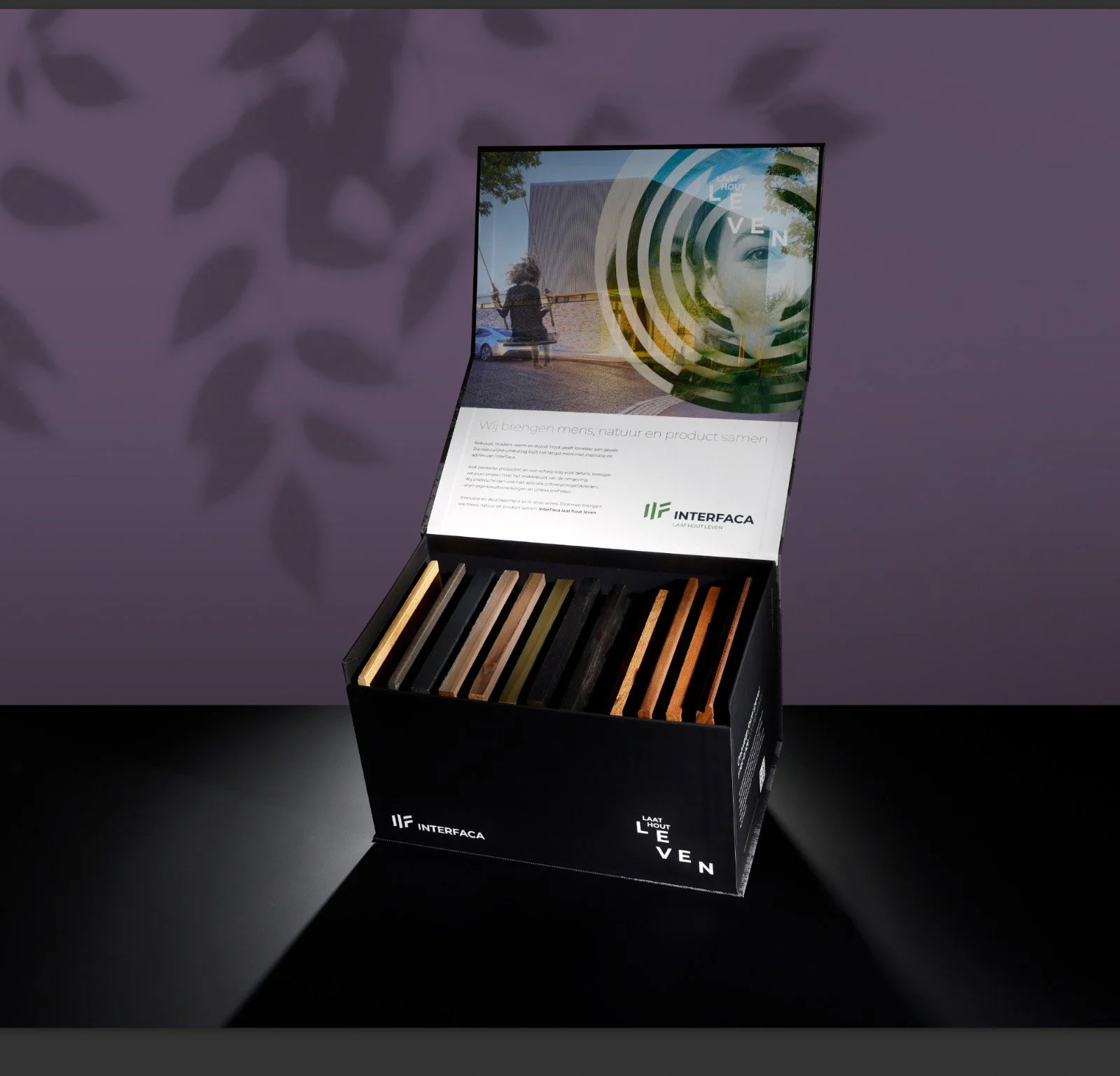 Houtsample-box | InterFaca | Ontwerpstudio Peper & Pekel