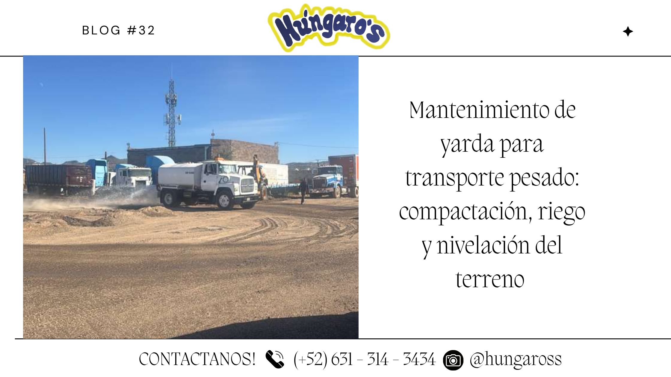  Mantenimiento en una yarda de transporte: así se prepara el terreno para operar sin fallas