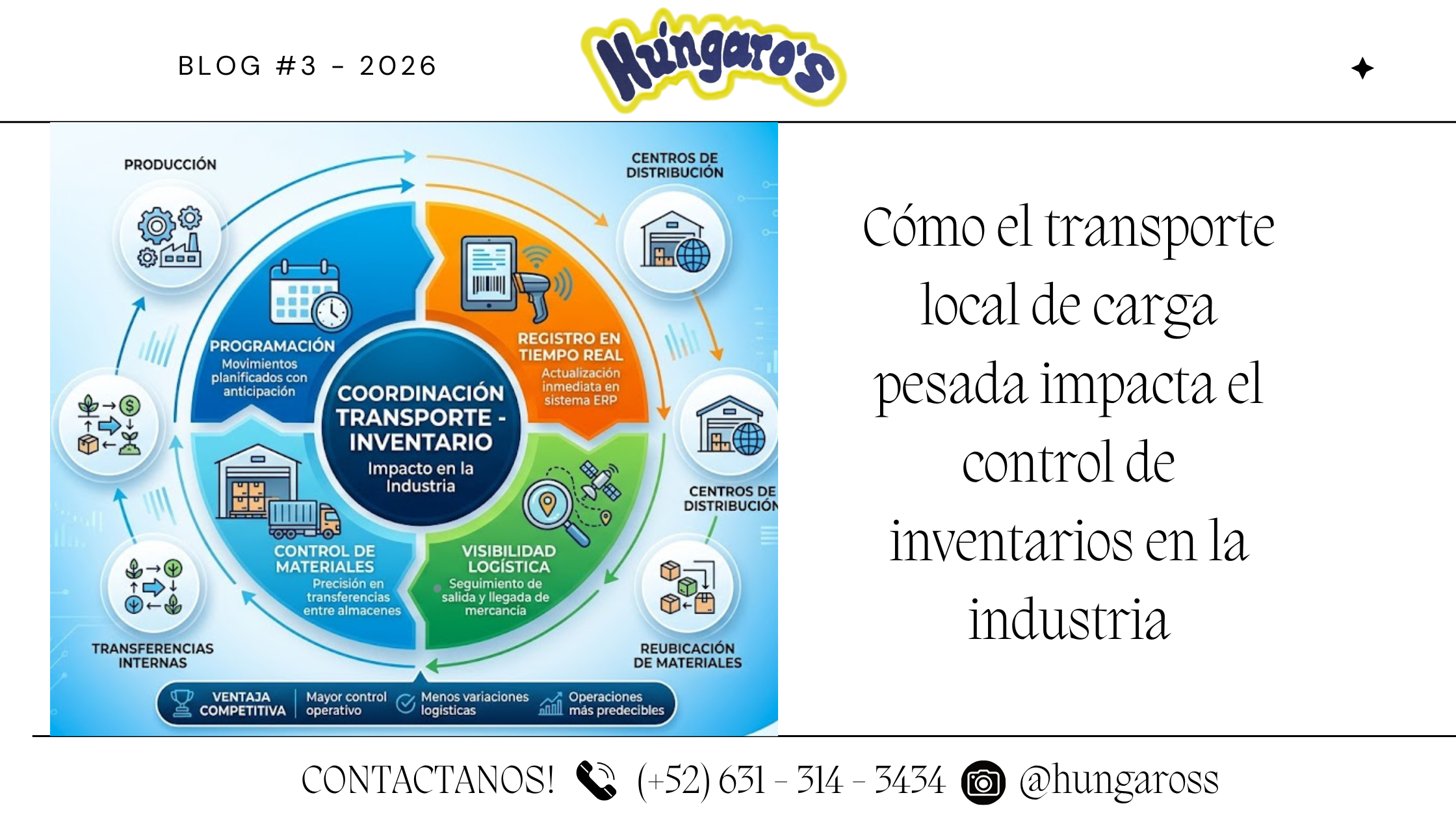 Cómo el transporte local de carga pesada impacta el control de inventarios en la industria