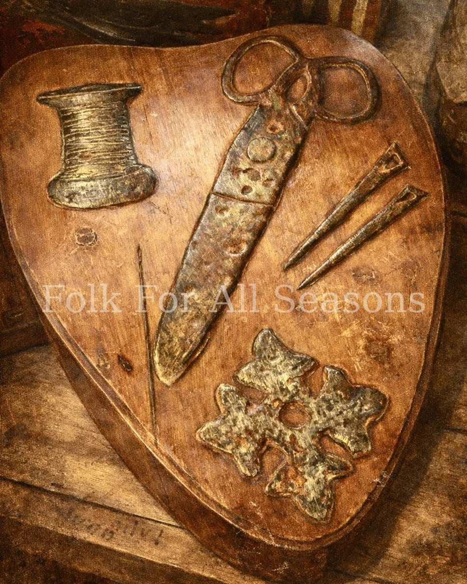 Heartfelt - Digital Download - Enhanced Print of Original Folk Art