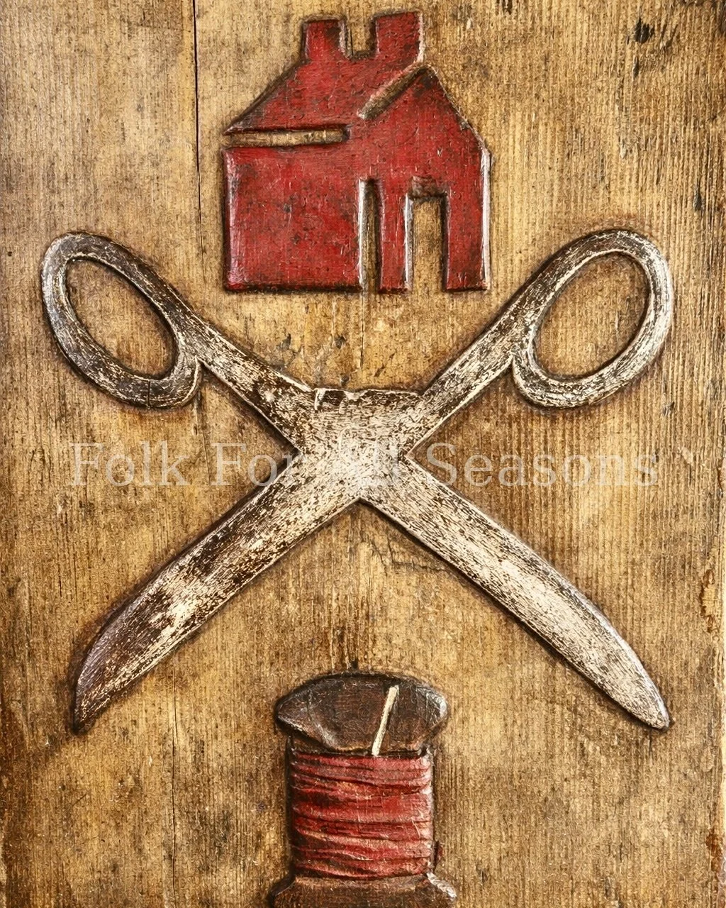 Oh To Be A Quilter - Digital Download - Enhanced Original Folk Art