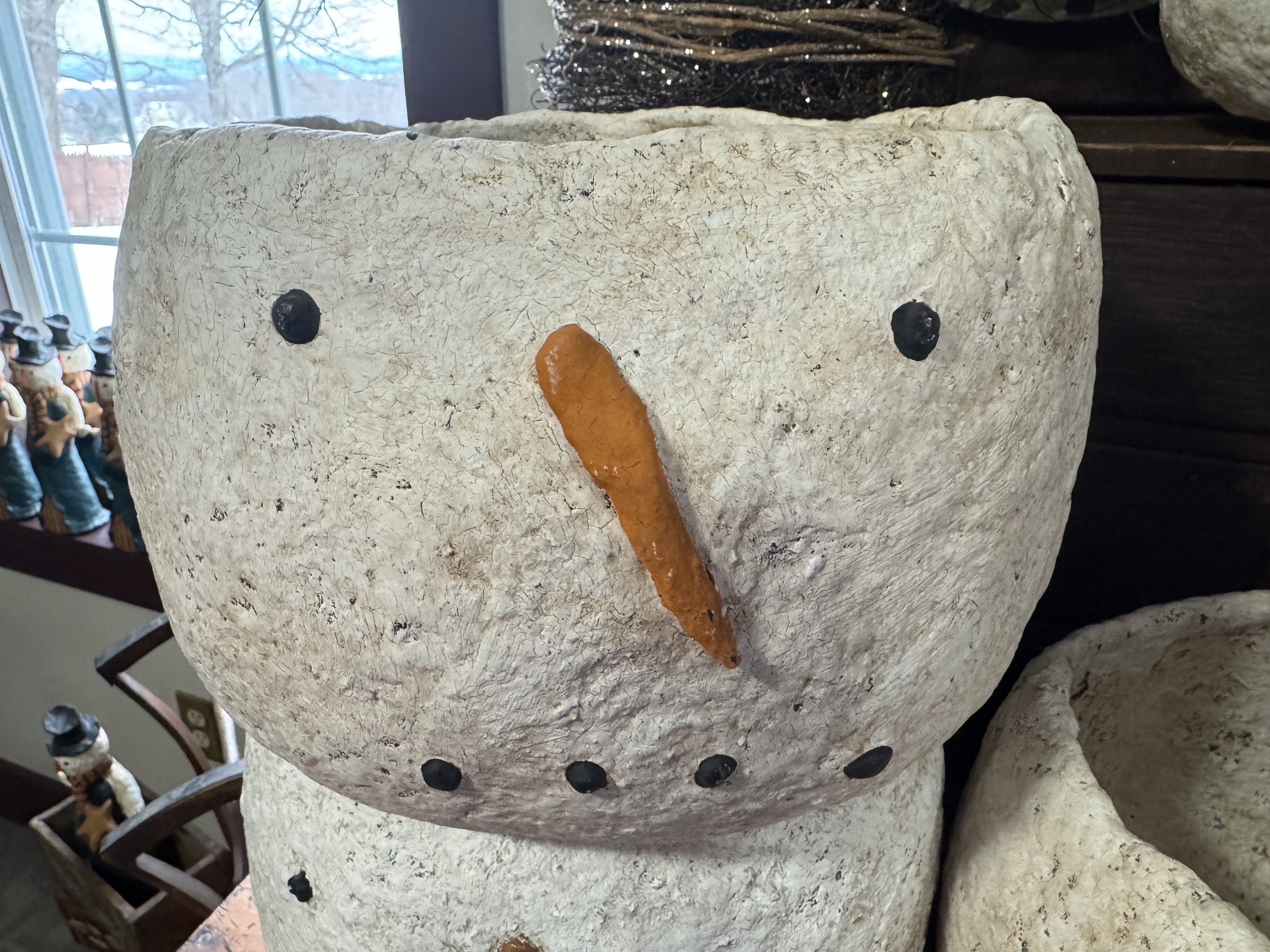 Large Snowman Dish #4