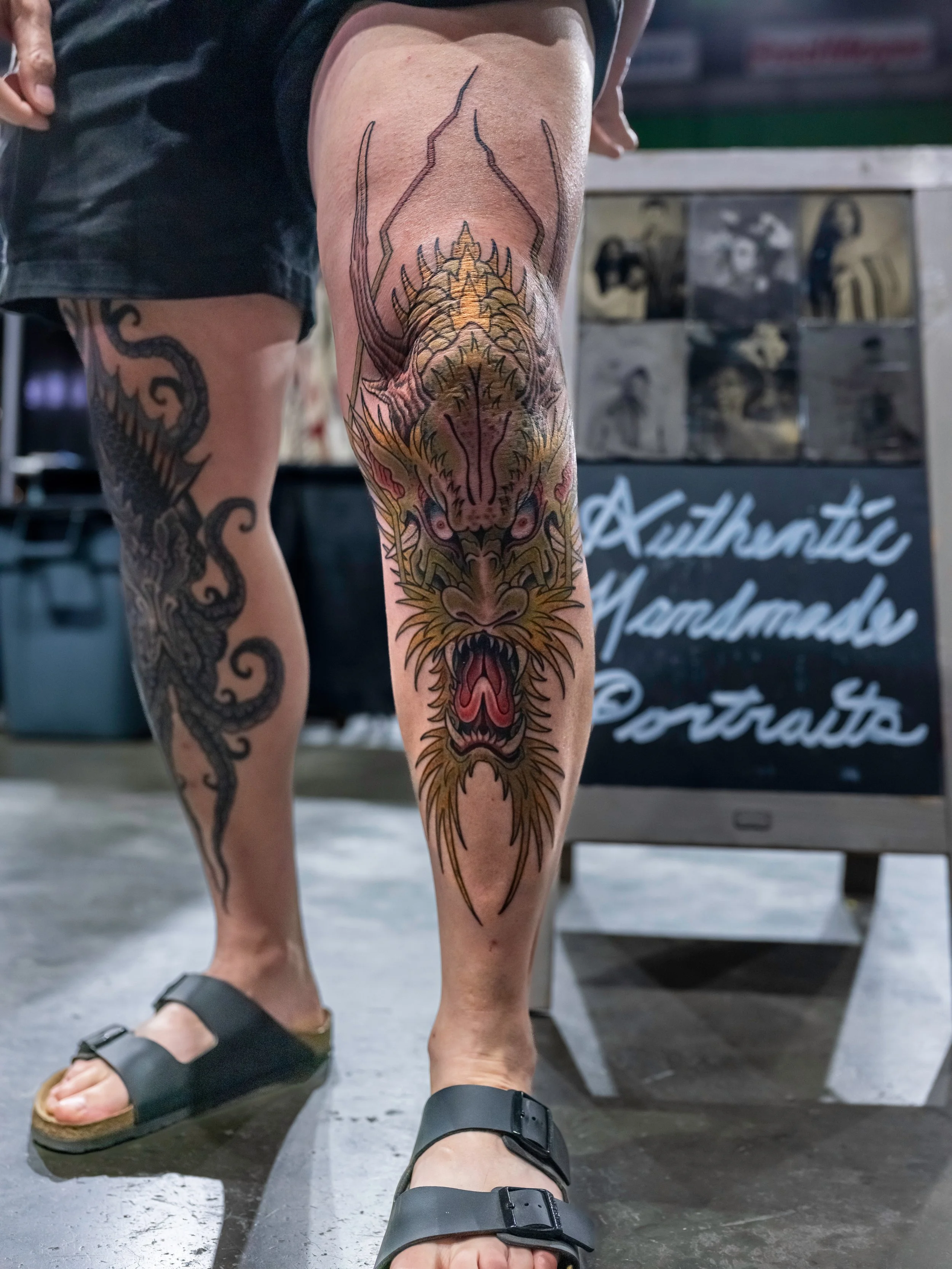 Saturdays Tattoo of the Day Endijs Willows of Grim Heart Tattoo - client. Photo by Nick Hedden @gemstatephoto