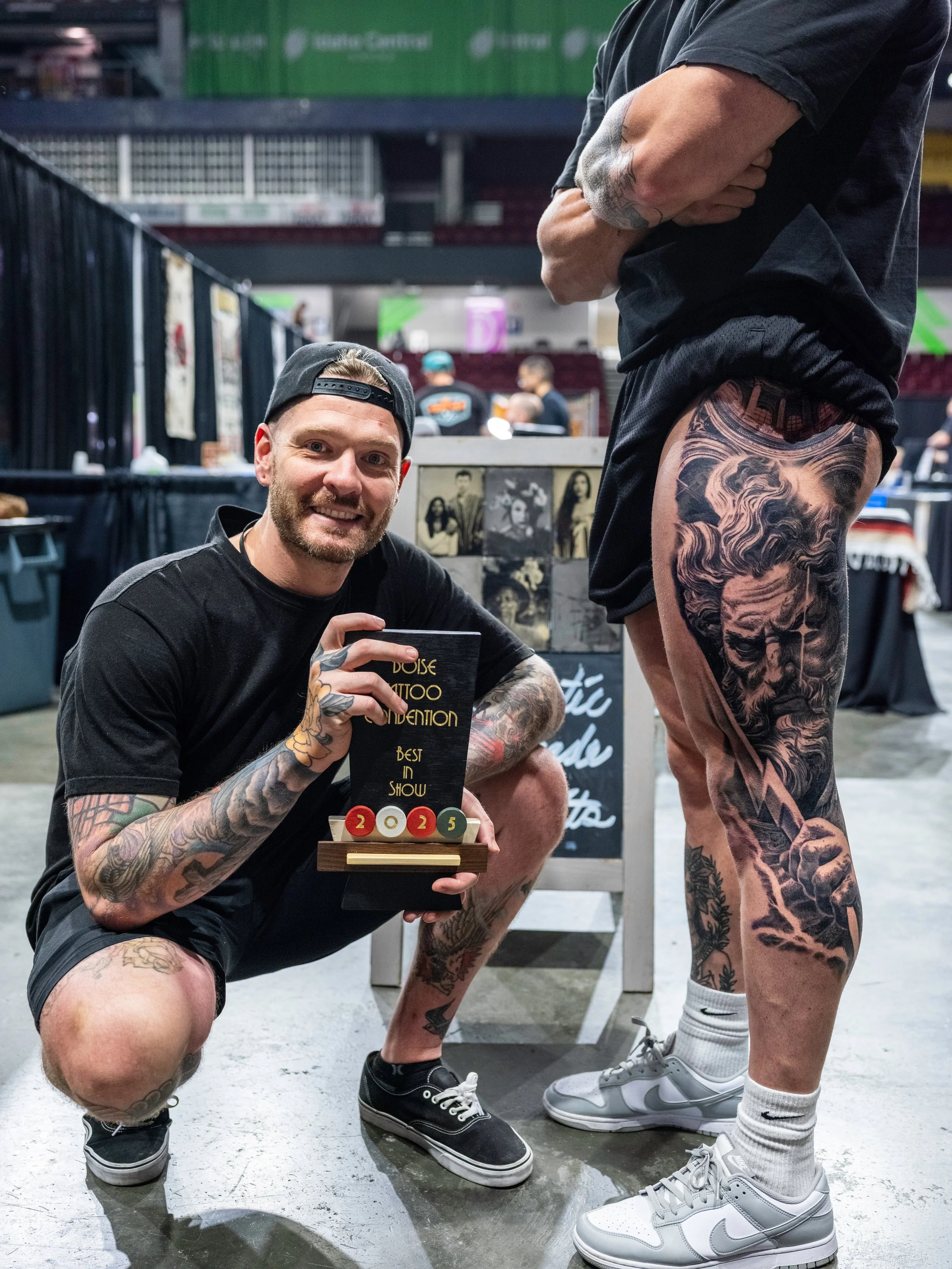 Closing out the show, 2025's winner for Best in Show went to Tony Ritter of Chariot Tattoo and client. Photo by Nick Hedden @gemstatephoto