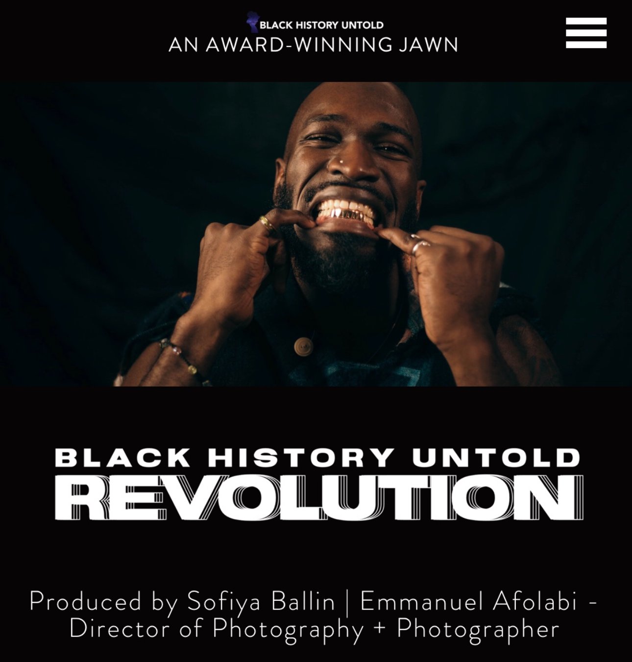 "Black History Untold: Revolution" by Sofiya Ballin
(Audio Editor)