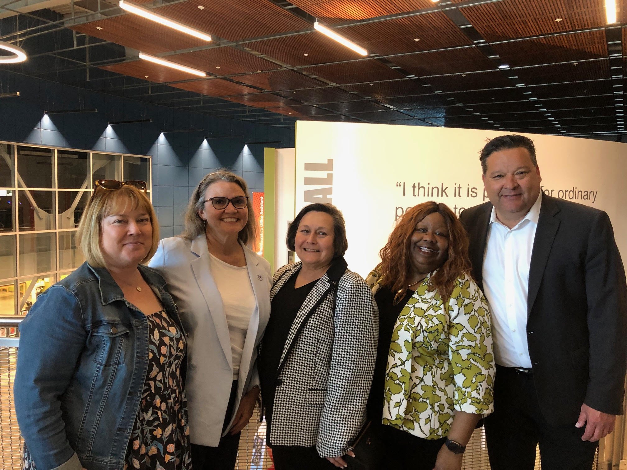 At Kern County High School District on a trip with the Mayor's CTE Committee