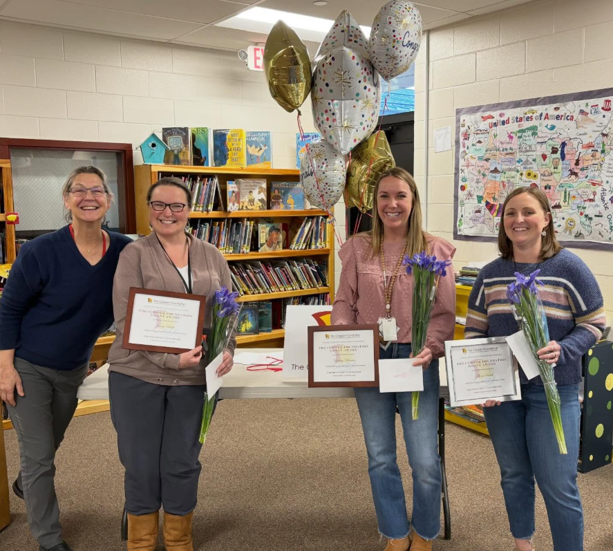 Teachers Celebrating their Grant!