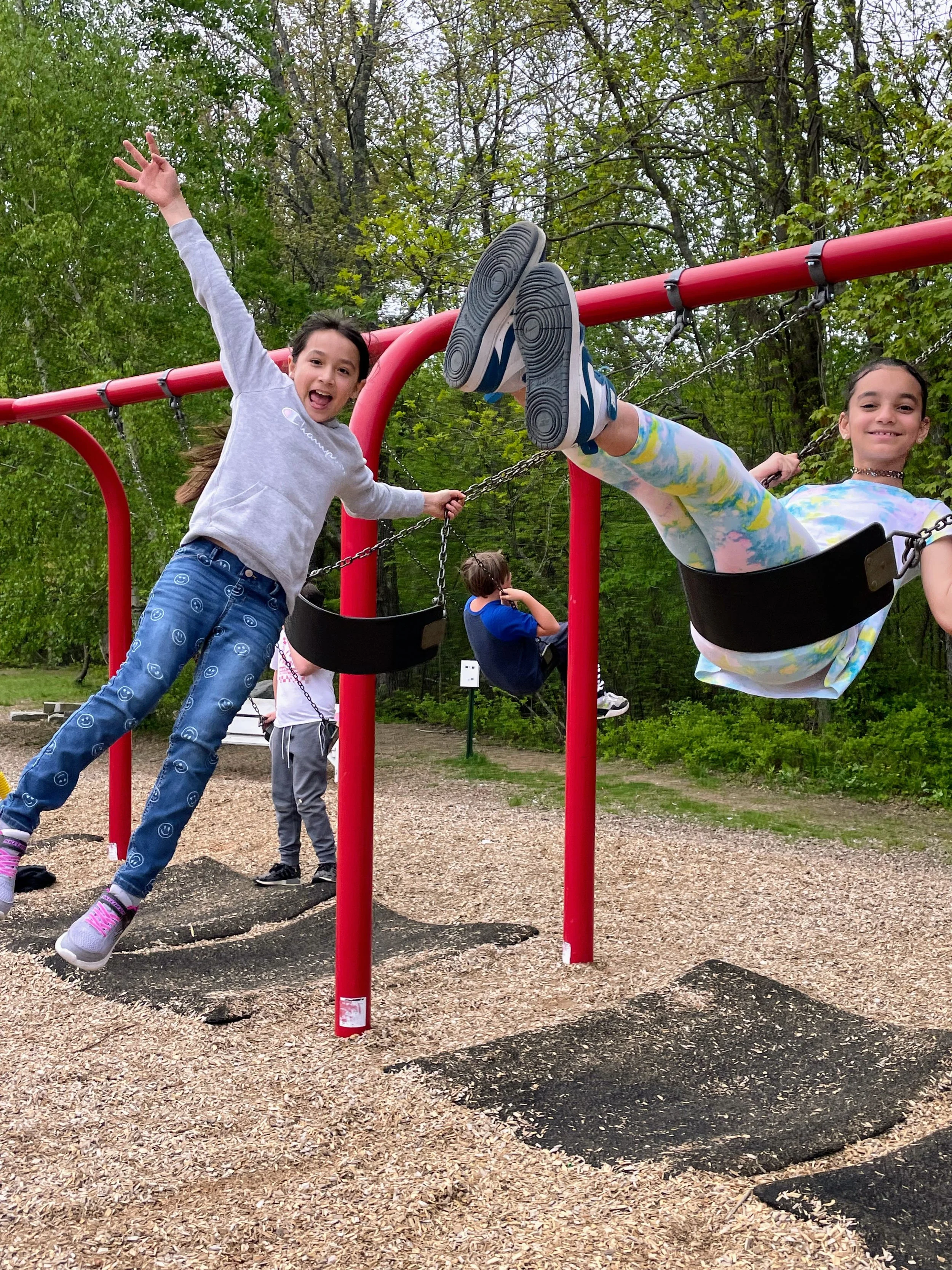 Dondero Students on the Playground
