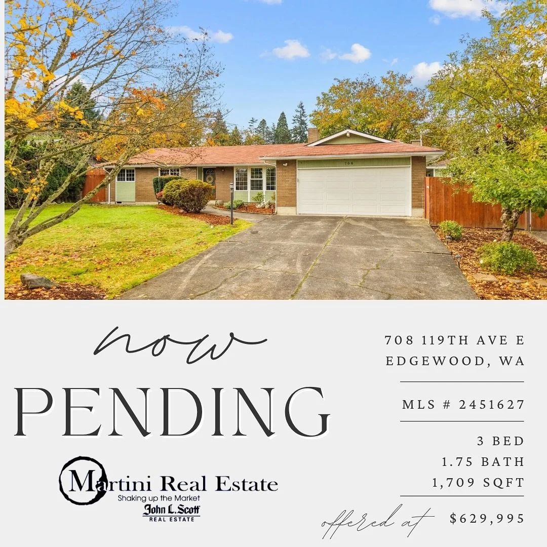 ✨🍸PENDING 🍸✨

🏡 2 Days on the Market
✨ 4 offers received all above ask 

Congratulations to our sellers on receiving mutual acceptance on their very popular Edgewood rambler! Our clients worked very hard to prepare their home for the market and it