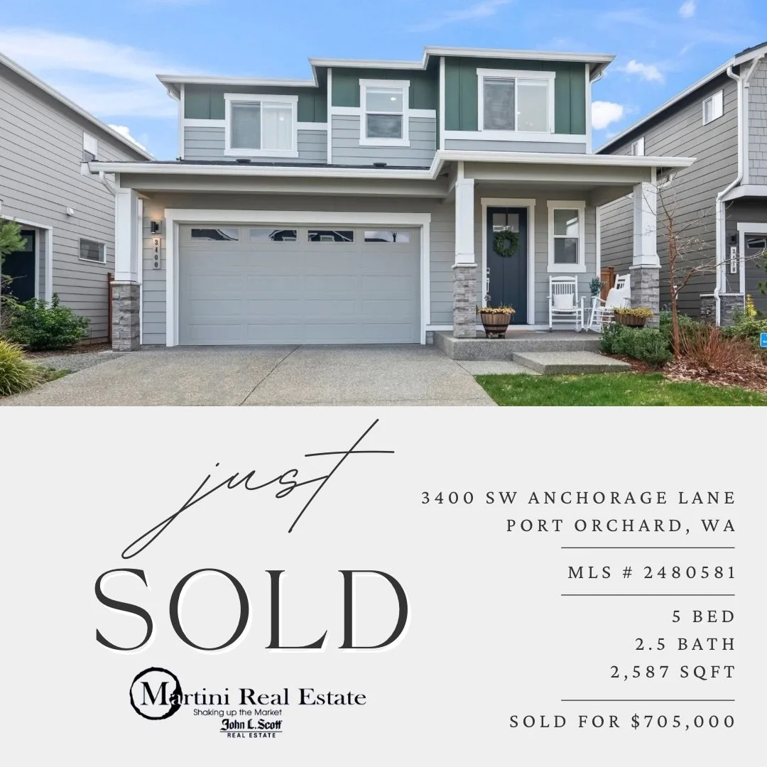✨🍸SOLD🍸✨

Congratulations to our clients on the sale of their beautiful Port Orchard home! The love and care they put into this home showed and brought them a buyer that knew this was the one for them. Thank you so much for trusting in us again and