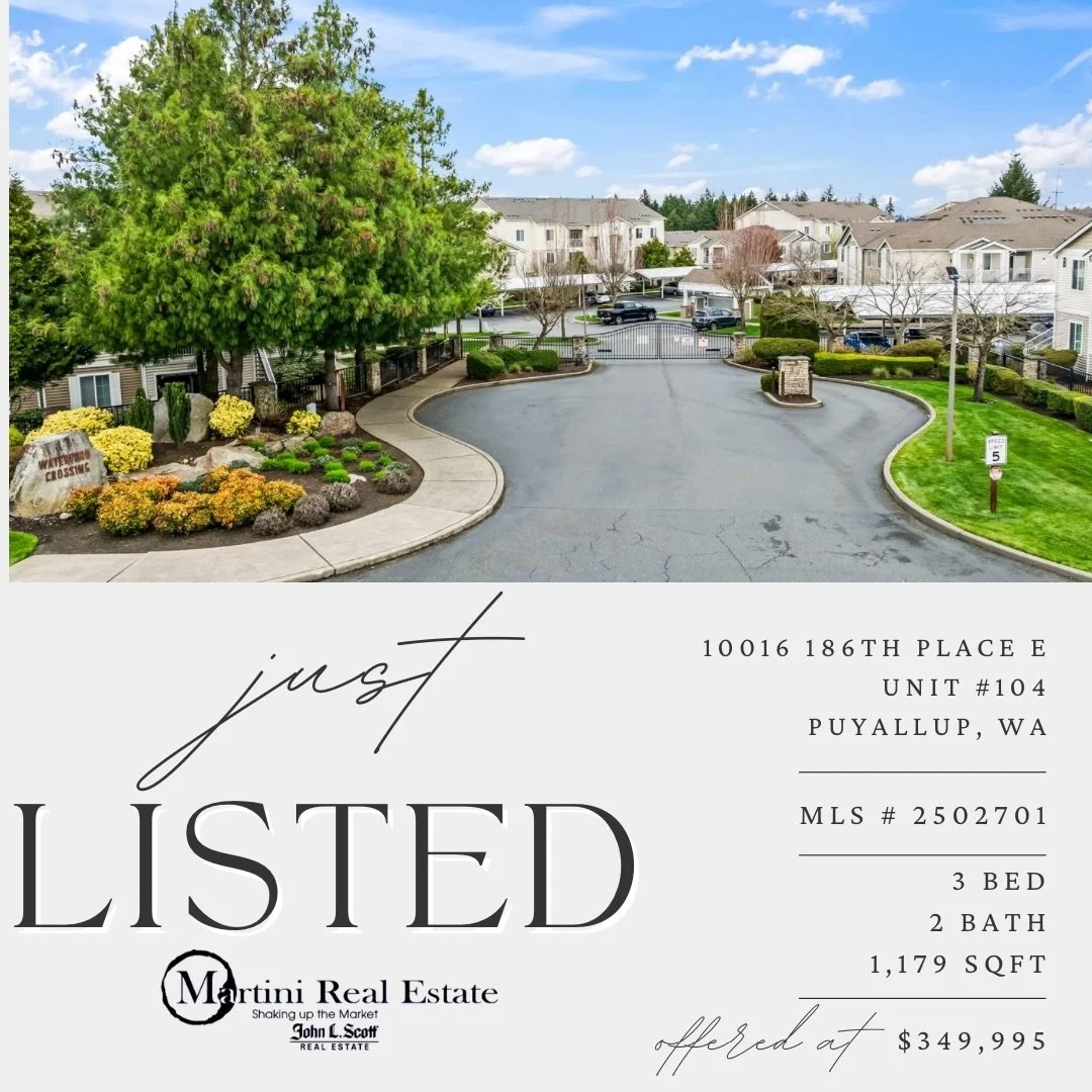 Welcome home to the beautiful gated community of Waterford Crossing, featuring this ground level 3 bedroom, 2 bath condo with majestic Mount Rainier views greeting you at the entrance. Recently updated in 2024, enjoy modern features throughout the ho