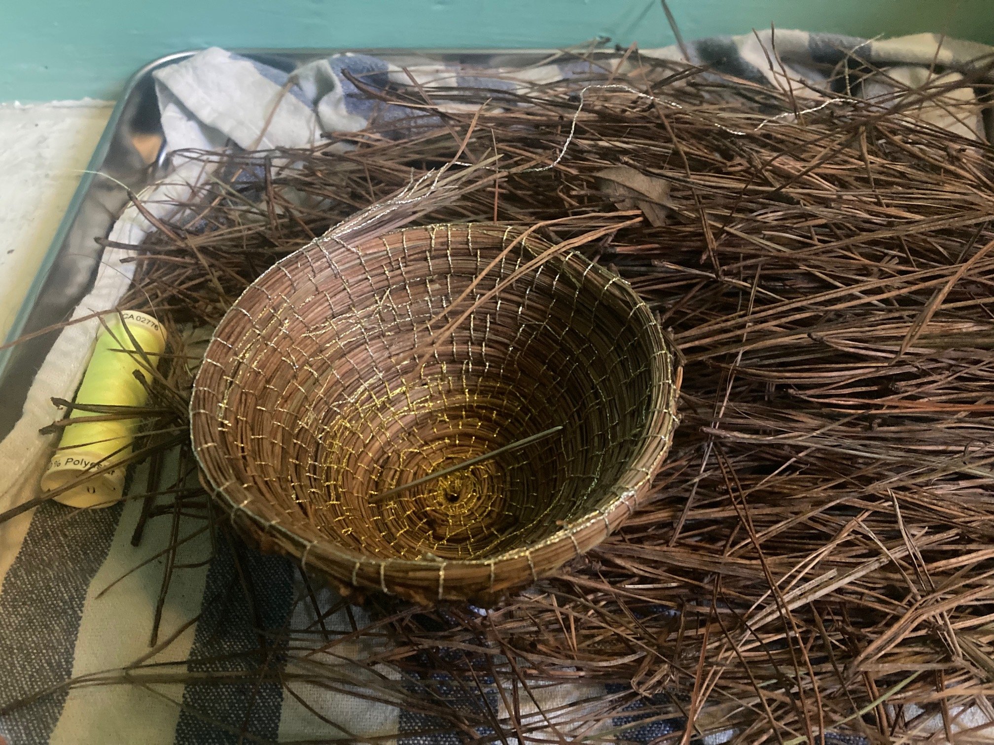 Kirsty Lowry, pine basket