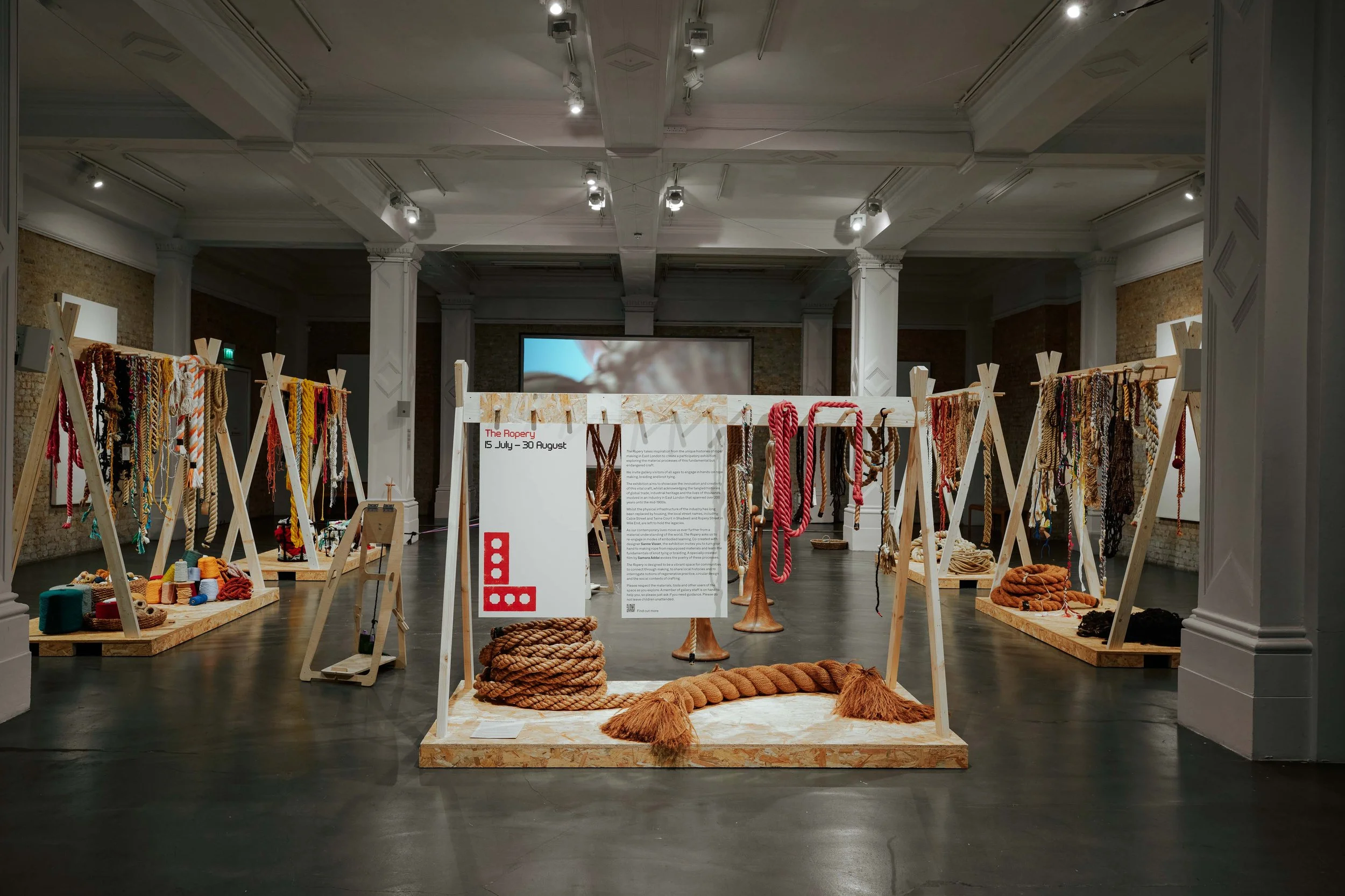 The Ropery installation view, Whitechapel Gallery, Backyard Biennial: East, 2026