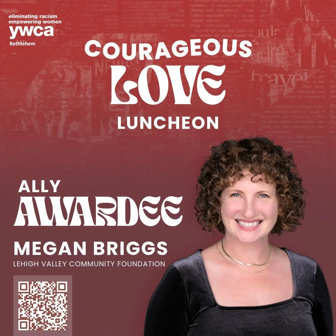 Celebrating Megan Briggs, Lehigh Valley Community Foundation, recipient of the Ally Award! Your commitment to standing with others, lifting voices, and advocating for our community is nothing short of inspiring. Thank you for being a true ally! 🧡 #C