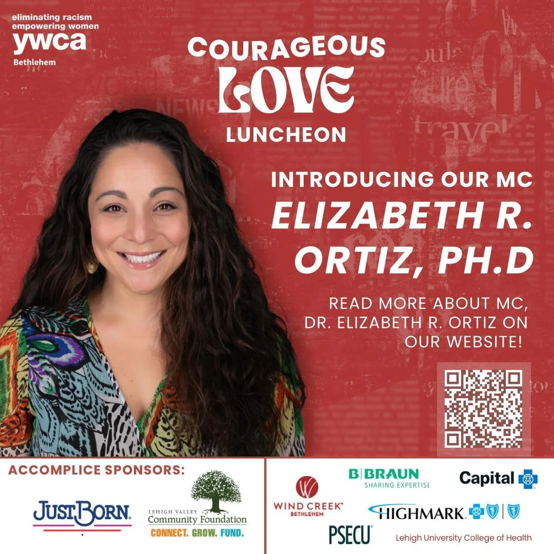 Introducing our MC, Dr. Elizabeth Ortiz! 🎤🎊

Elizabeth R. Ortiz, Ph.D., is a media literacy scholar and consultant with more than 20 years of experience studying how race, gender, sexuality, and class are represented in media. Her research and teac