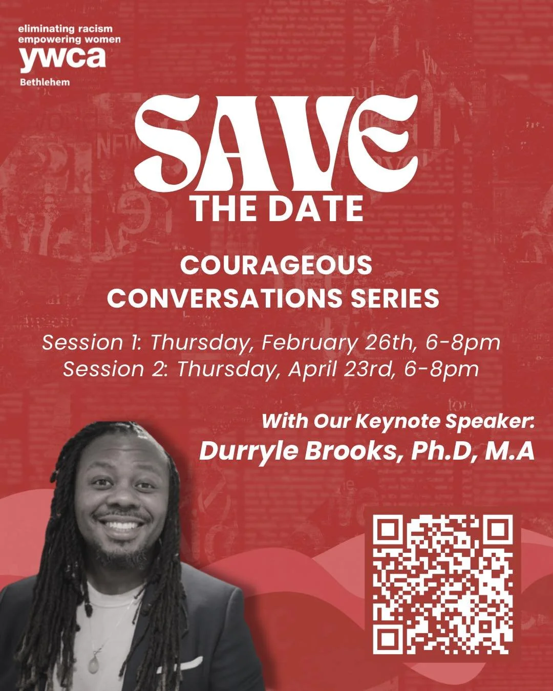 Fall Deeper in Love! 🧡

YWCA Bethlehem is thrilled to welcome back Dr. Durryle Brooks, scholar, healing practitioner, and founder of Love and Justice Consulting, for two transformative evenings of reflection and learning.

Dr. Brooks is the creator 