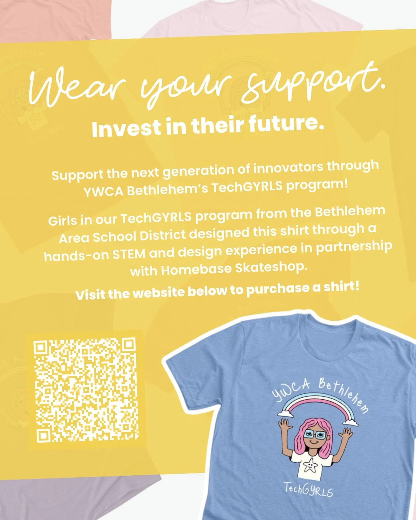 Support our Youth Empowerment Programs! ⭐️🧡

YWCA Bethlehem&rsquo;s TechGYRLS program empowers girls in grades 3&ndash;5 from the Bethlehem Area School District through hands-on STEM education that builds confidence, creativity, and early exposure t