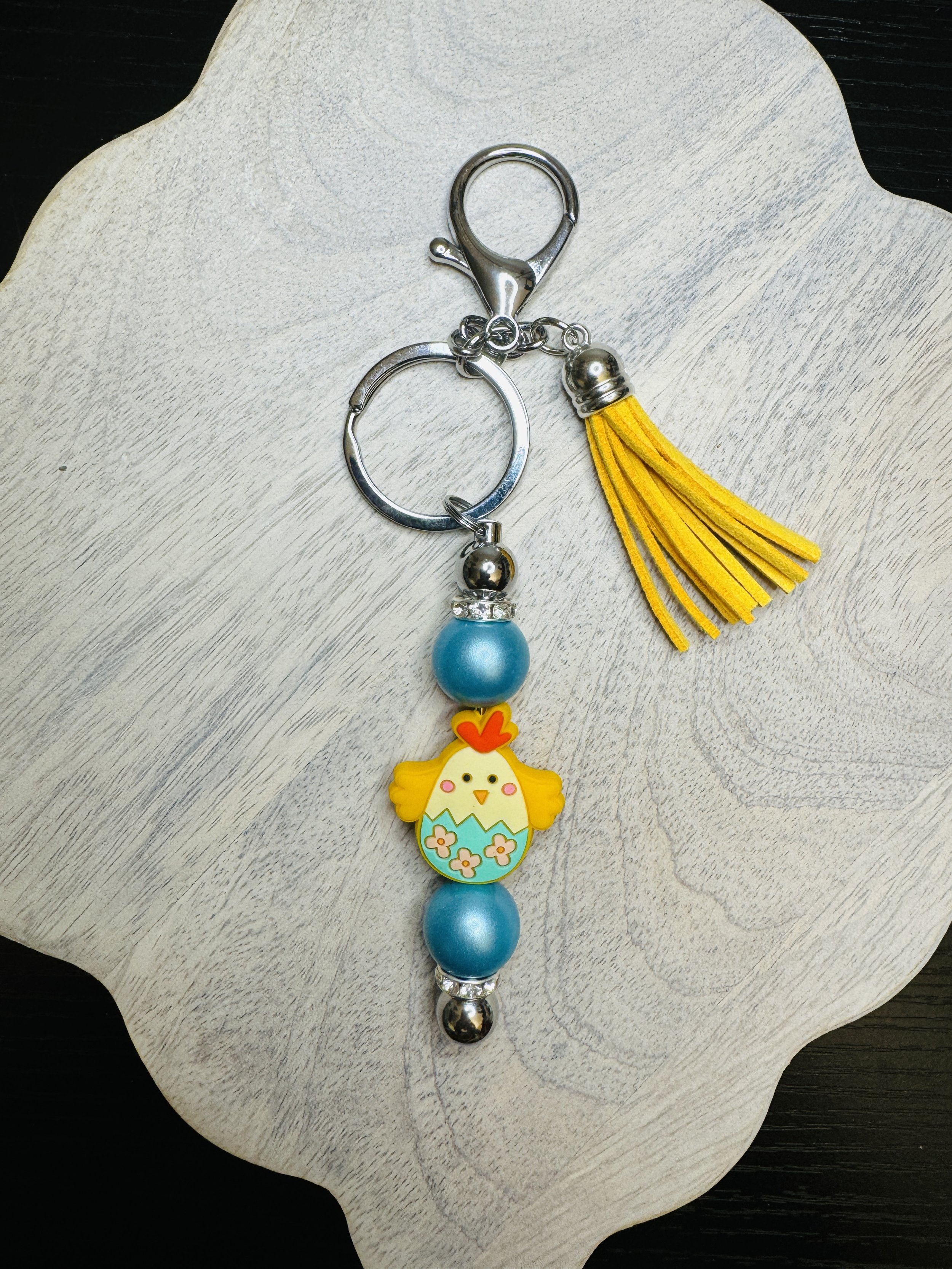 Rise and Shine Chickadee Keychain