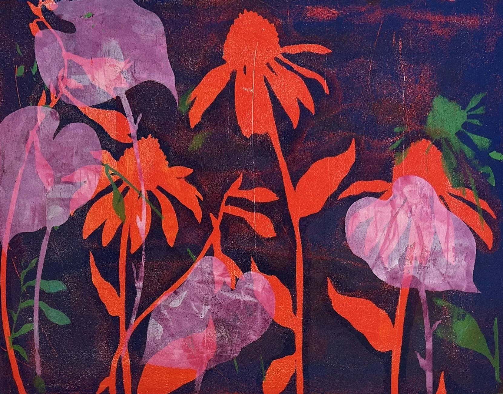 Midnight Garden, 2026. Mono print on paper.
16" x 20" unframed

$275.00