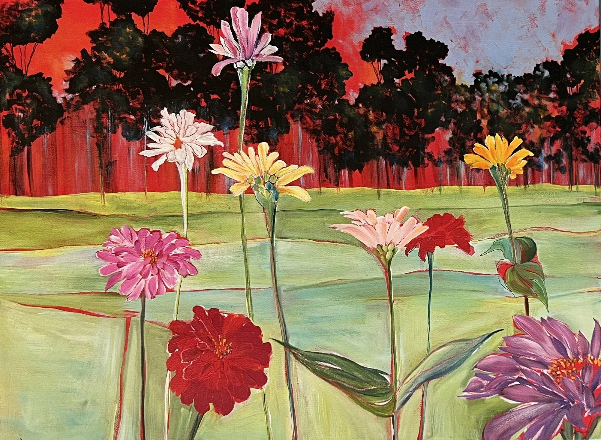 Precious Field, 2025. Acrylic on canvas -
18" x 24" x 2"
$375.00
