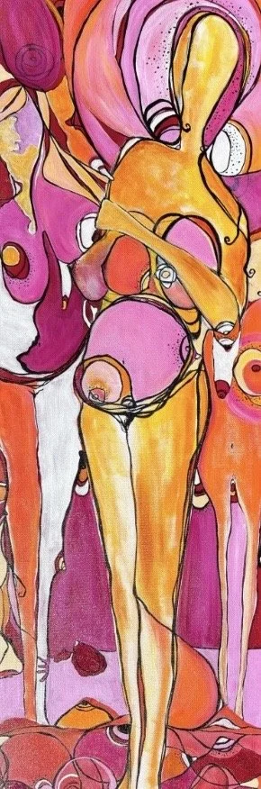 How's Your Day? , 2023.  Acrylic on Canvas, 36"x12"

SOLD