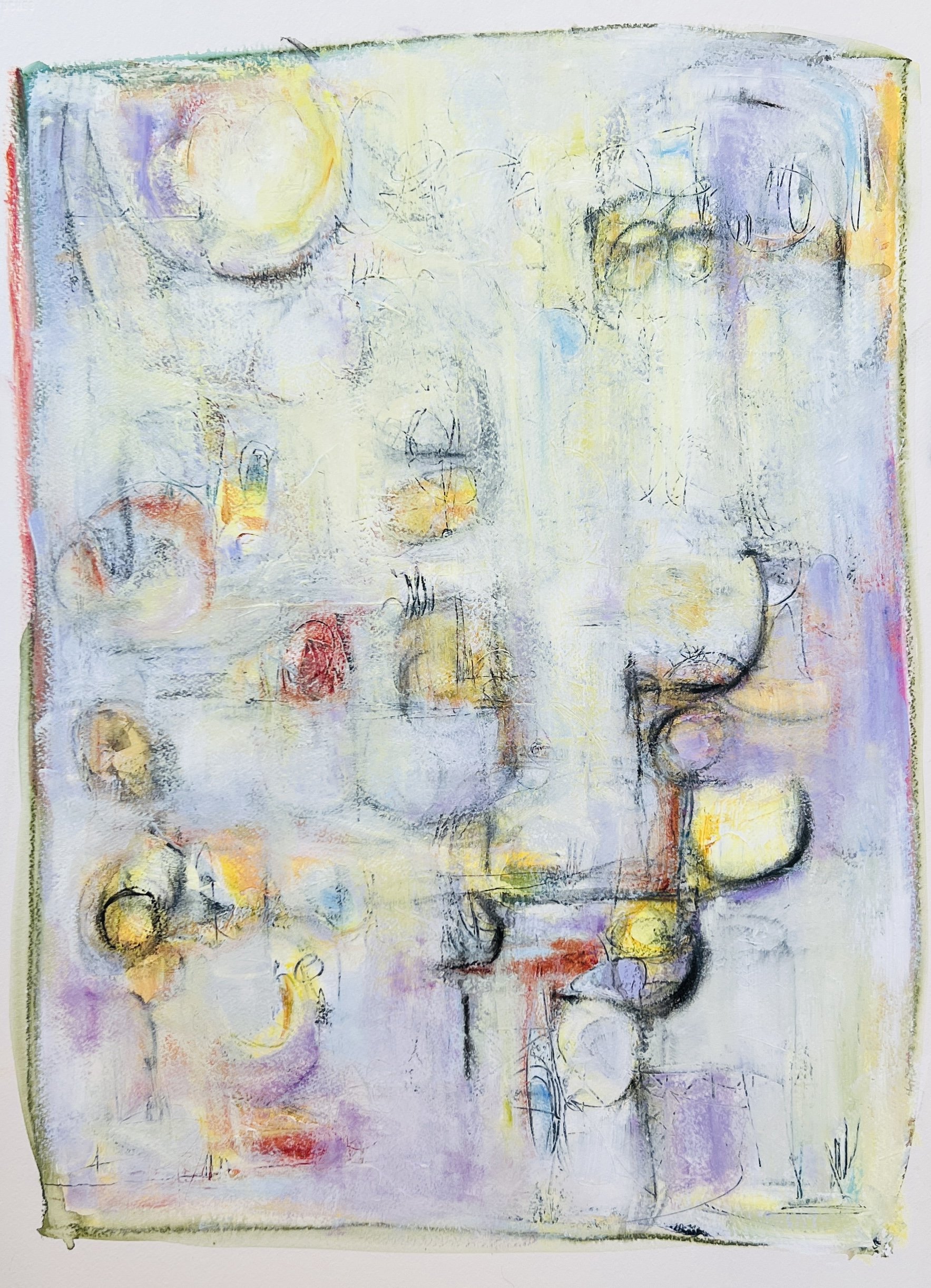 Mist, 2025. Acrylic on paper - 22" x 30"
$350.00