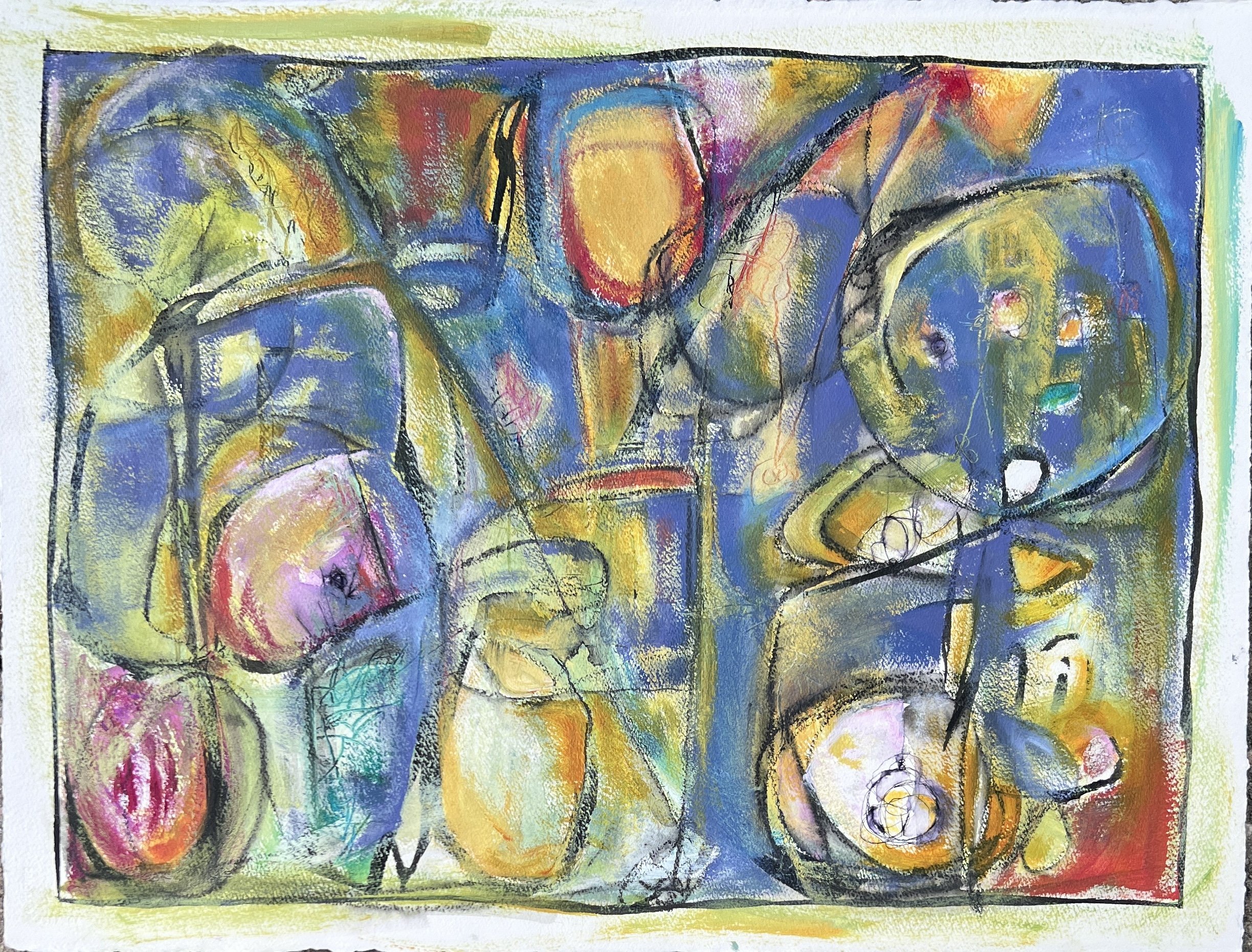 Untitled, 2024. Acrylic on paper - 22" x 30"
$350.00