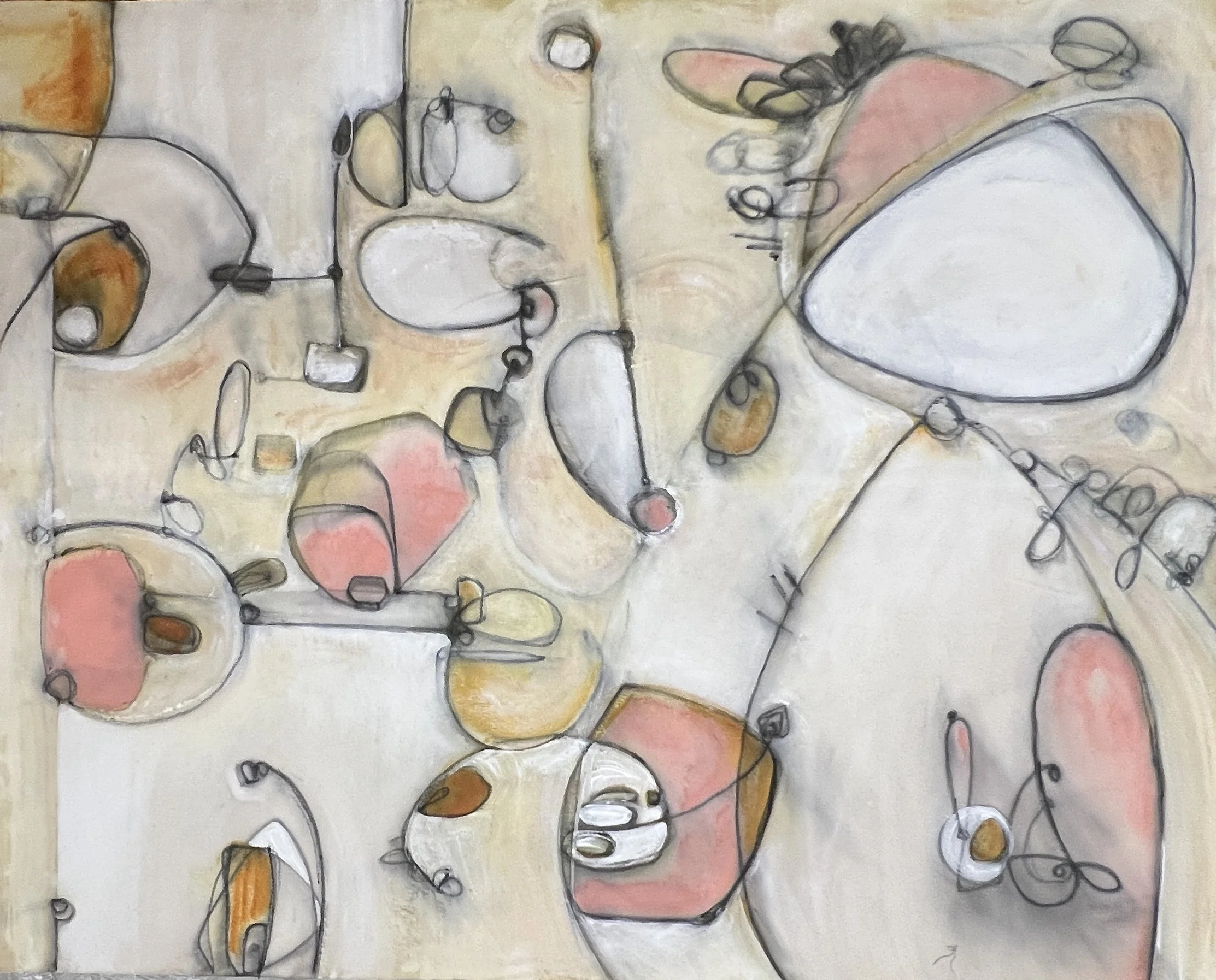 State Your Purpose, 2026. Acrylic and mixed media on unstretched canvas, 
60"x 72"

$3,300.00