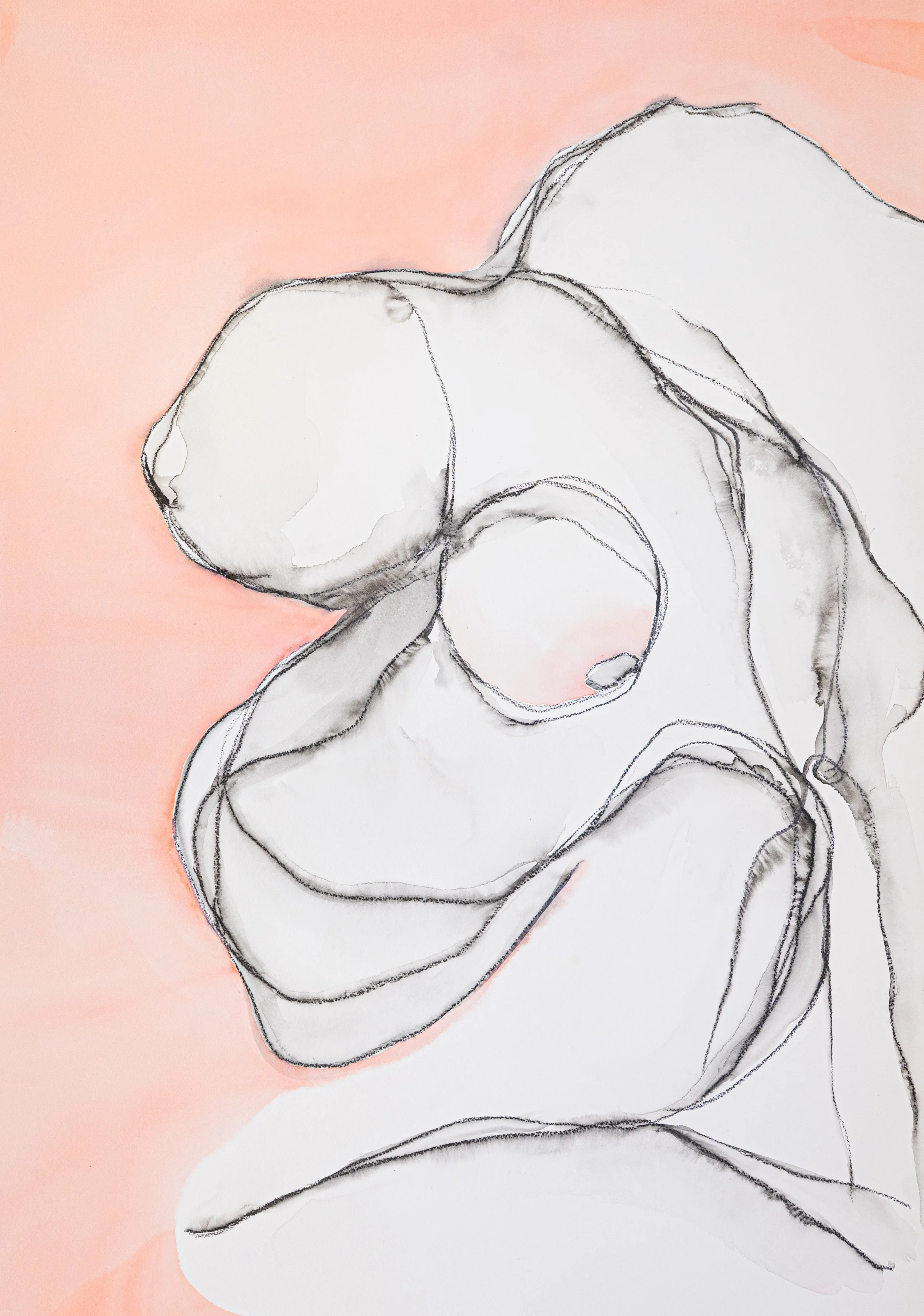 Chantalle, 2026. Water soluble graphite and acrylic on paper 29 1/2" x 30"

$350.00