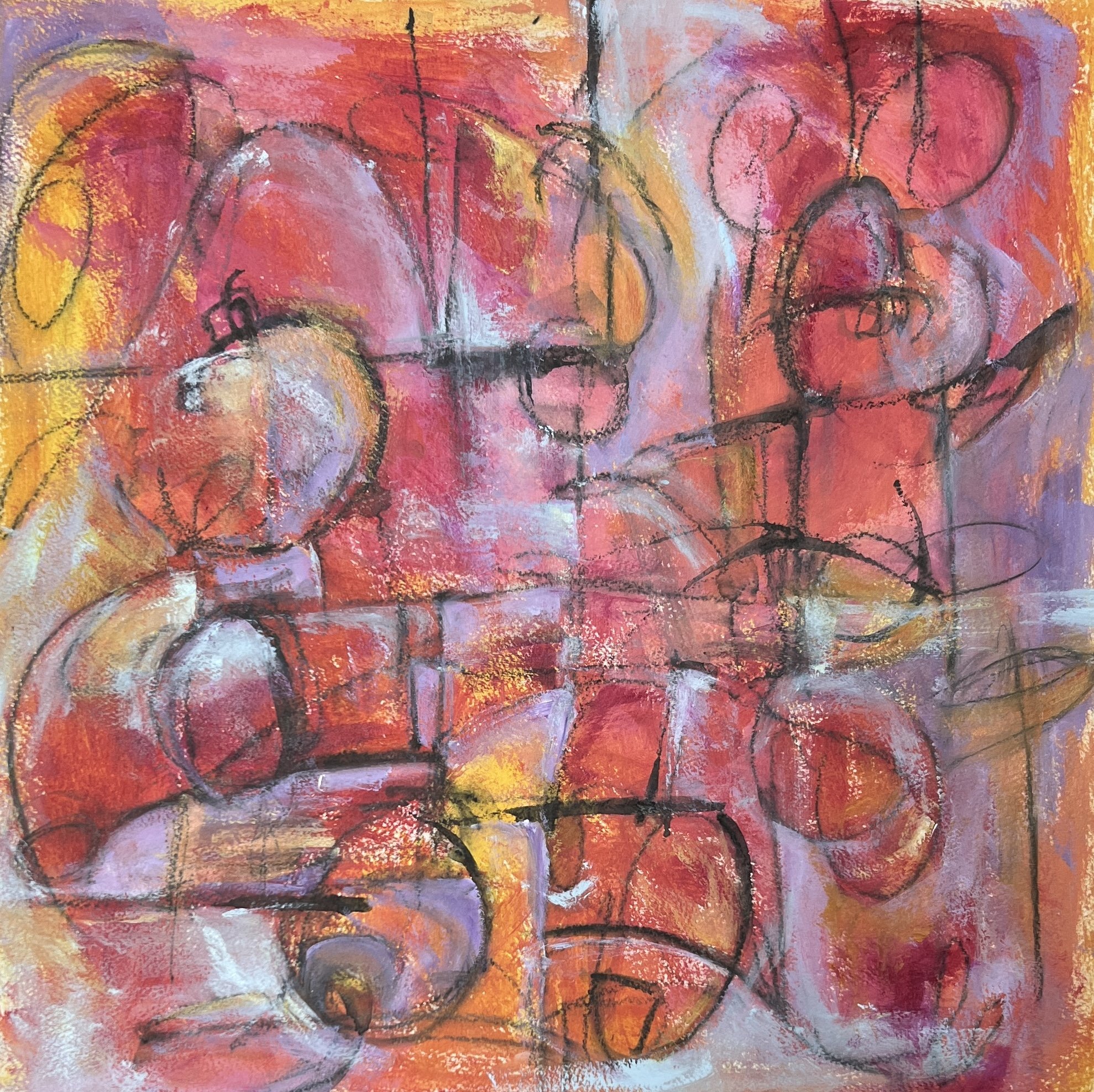 Settle into Chaos, 2025. Acrylic on paper -
20" x 20"
$350.00