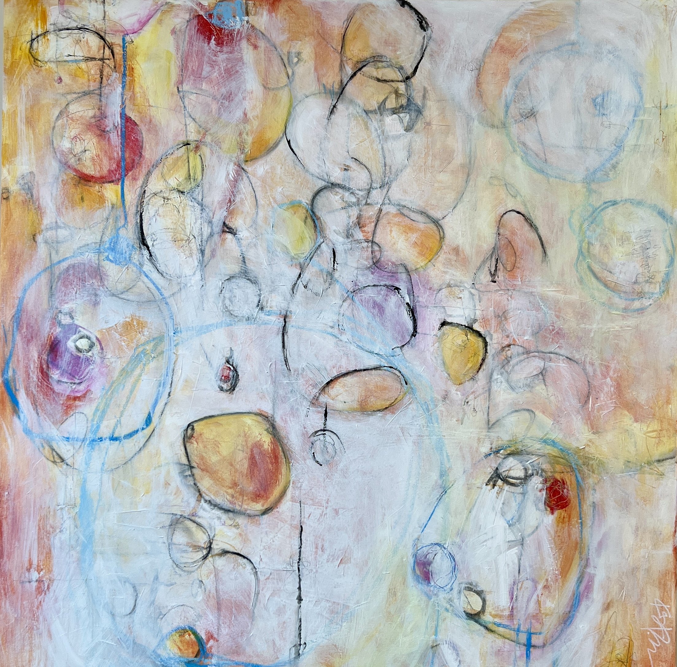 I Want To Be A Poet, 2026.  Mixed media on gallery wrapped canvas
36" x 36"

$2800.00