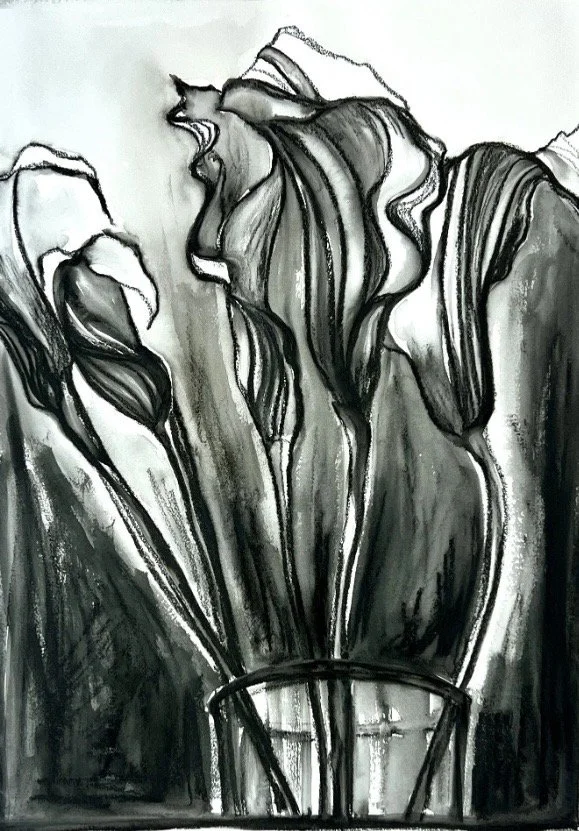 Calla Lily Contrast, 2023. Water soluble graphite on paper, 30"x 22"

$250.00
