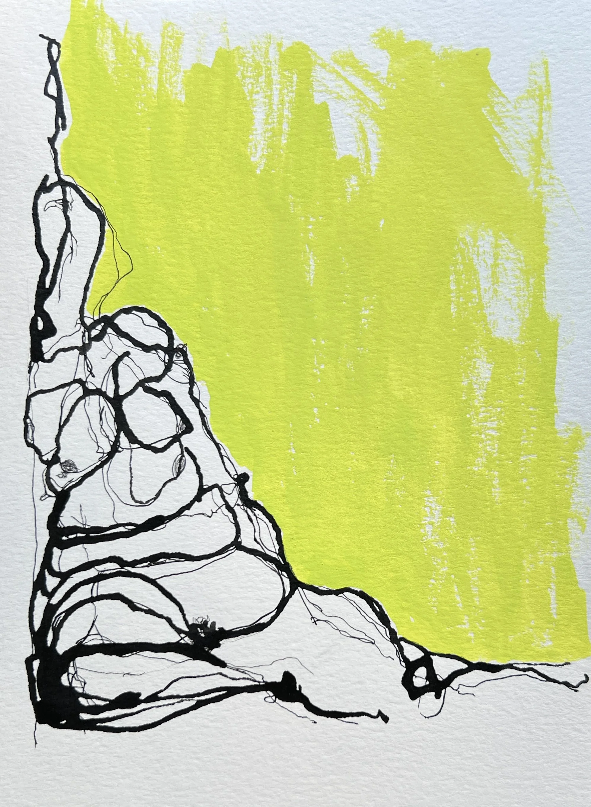 Nude, 2025. mixed media on paper - 
8 1/2" x 12" on paper

$125.00